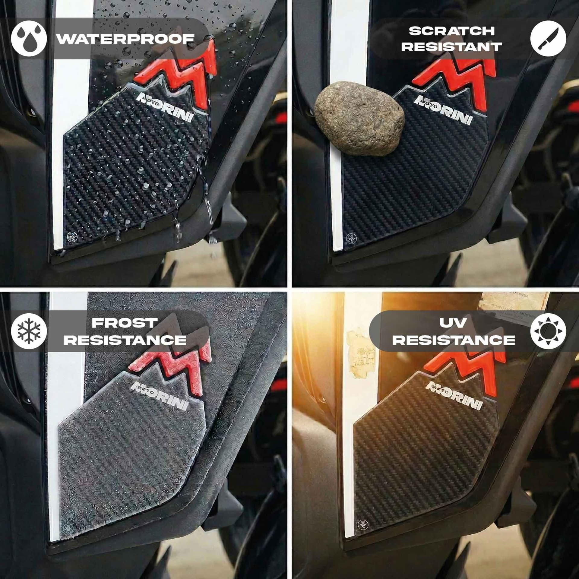 Protezioni Deflettori Adesivi 3D compatibili con Moto Morini X-Cape 1200 2026 - 9