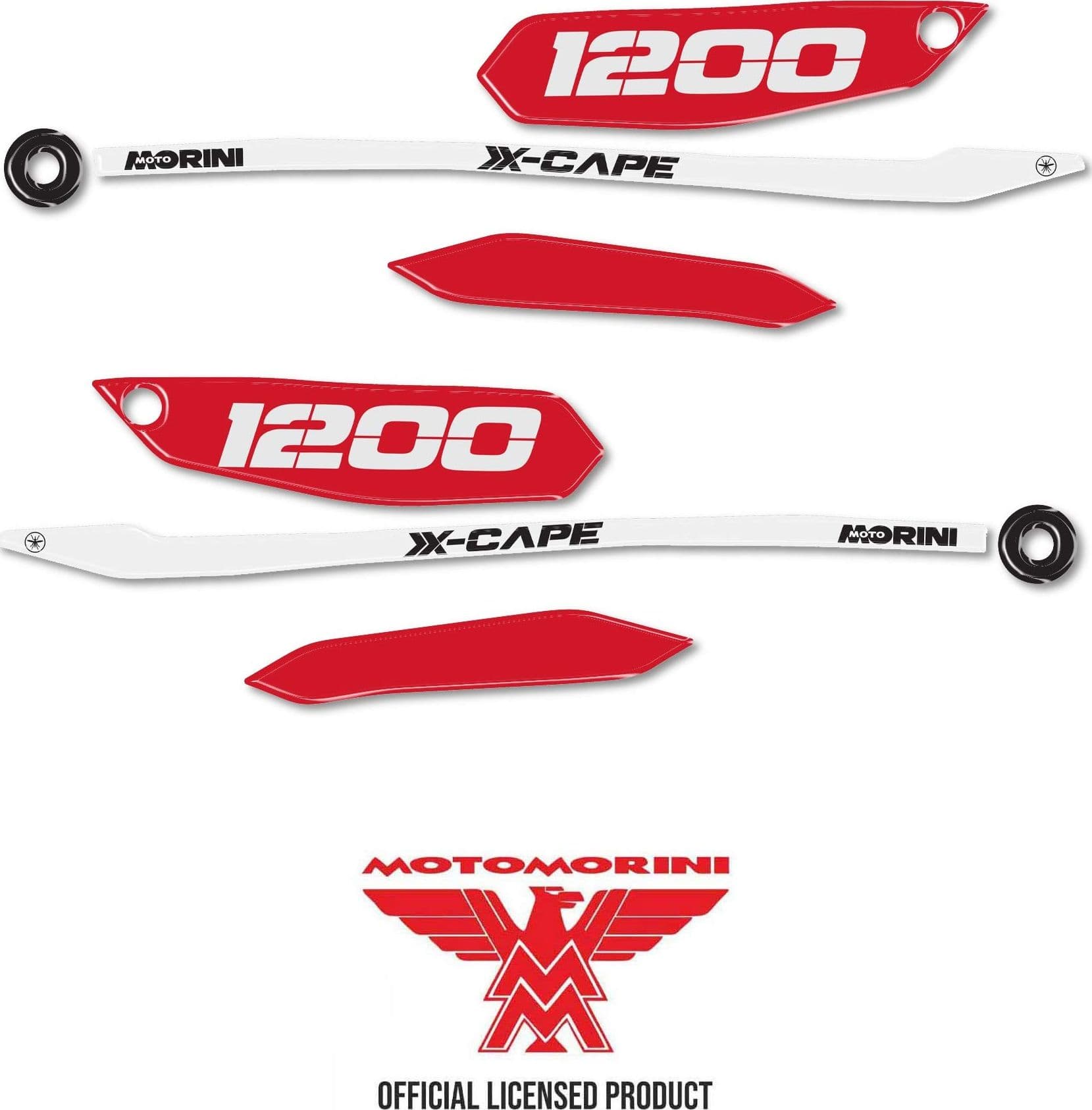 Protezioni Paramani Adesivi 3D compatibili con Moto Morini X-Cape 1200 2026 - 2