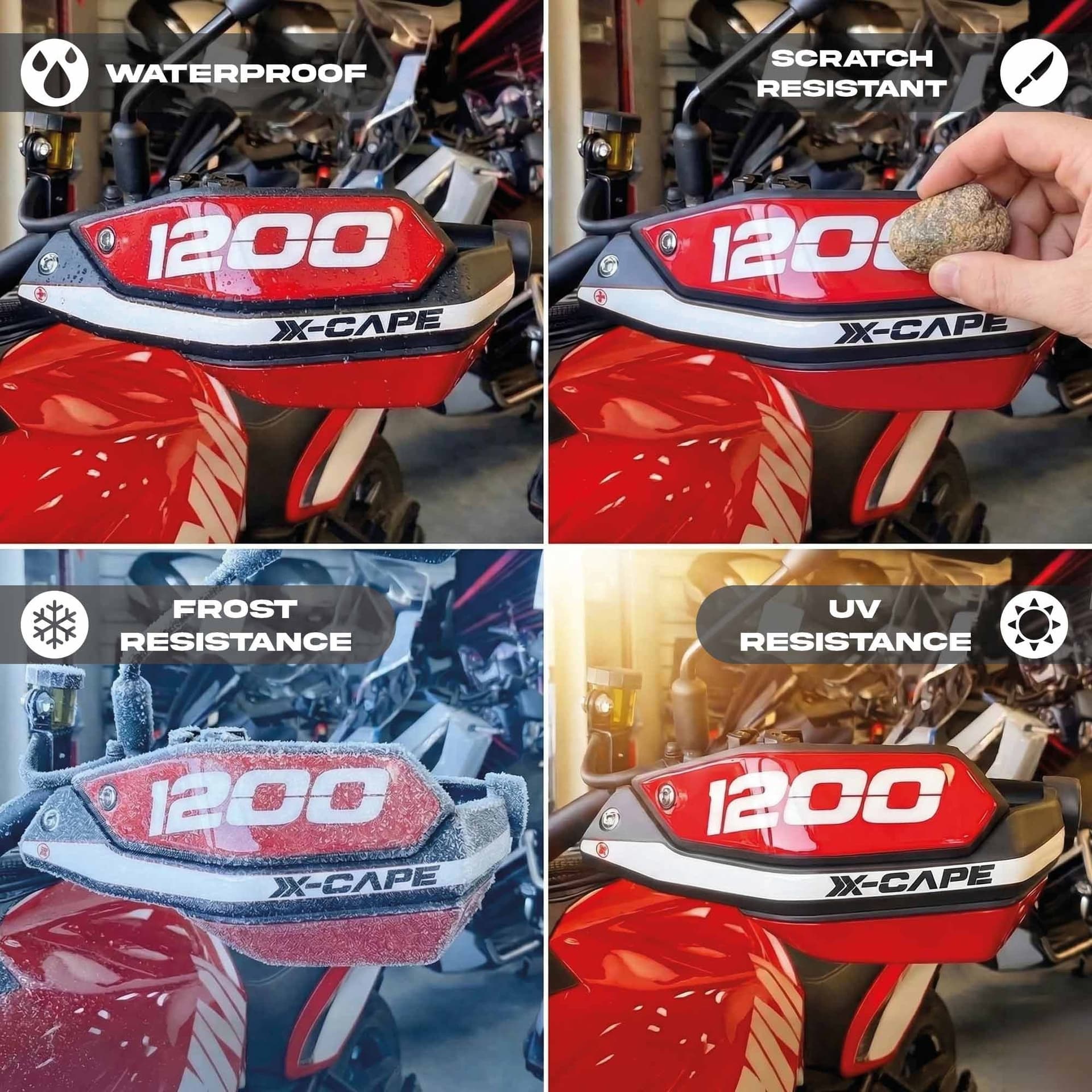 Protezioni Paramani Adesivi 3D compatibili con Moto Morini X-Cape 1200 2026 - 4