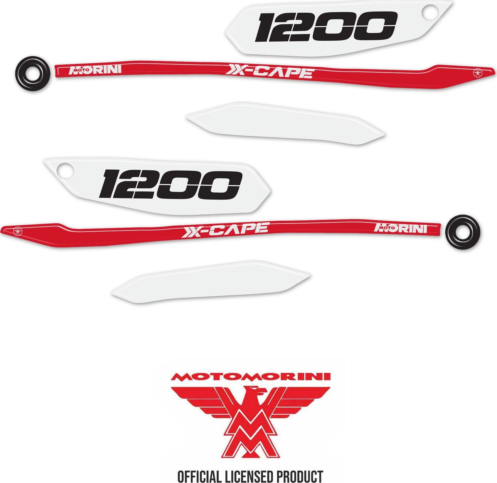 Protezioni Paramani Adesivi 3D compatibili con Moto Morini X-Cape 1200 2026 - 8