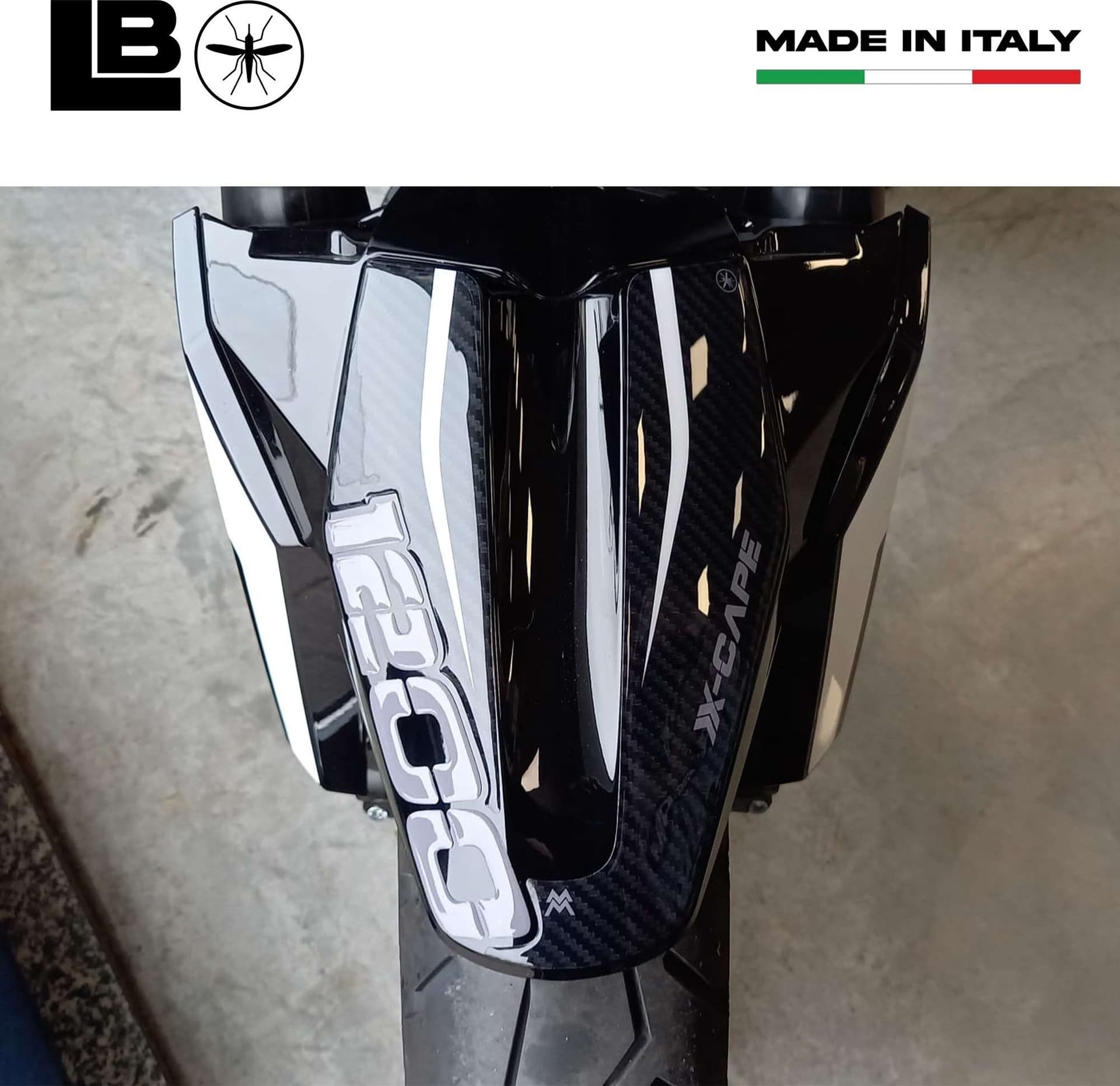 Adesivo 3D Parafango anteriore compatibile con Moto Morini X-Cape 1200 2026 - 4