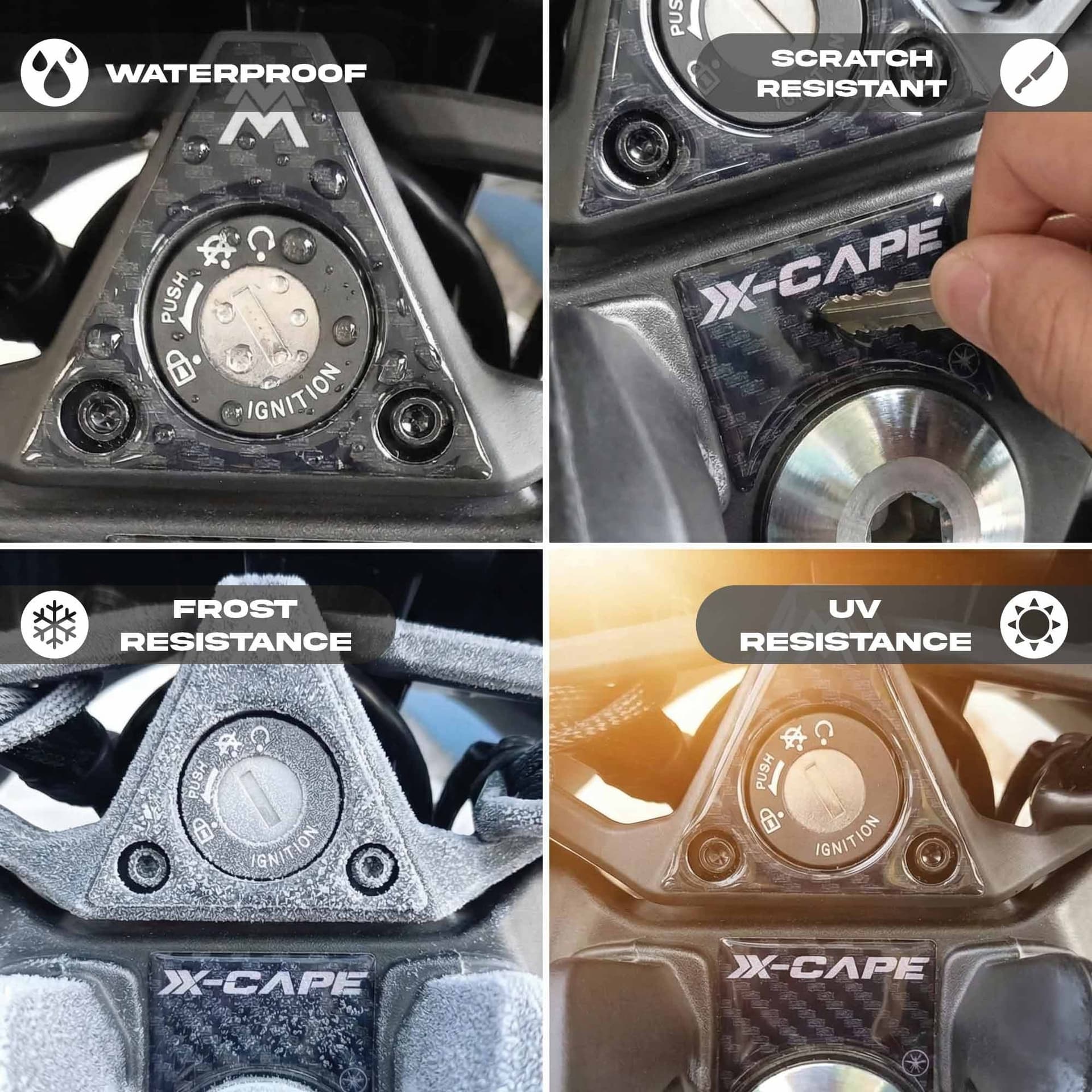 Adesivo 3D per Chiave Accensione compatibile con Moto Morini X-Cape 1200 2026 - 3