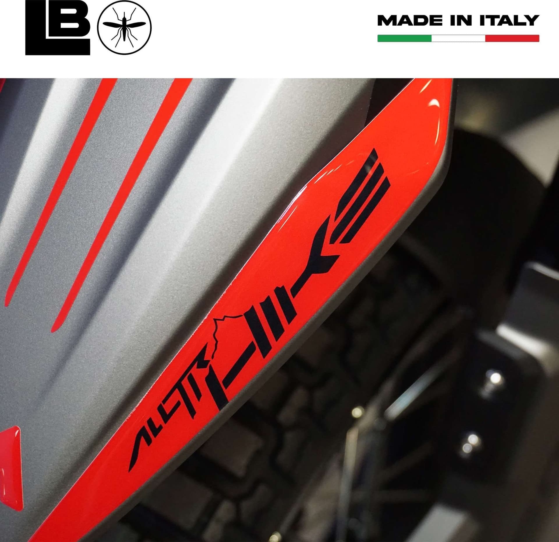 Adesivo 3D Parafango anteriore compatibile con Moto Morini Alltrhike 450 2026 - 11