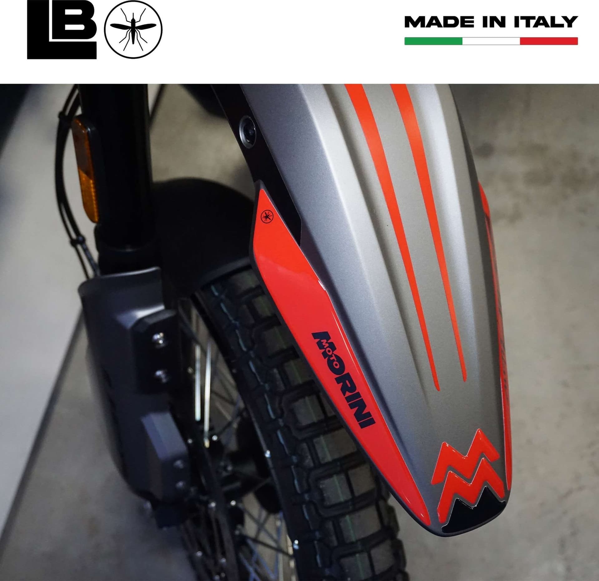 Adesivo 3D Parafango anteriore compatibile con Moto Morini Alltrhike 450 2026 - 10