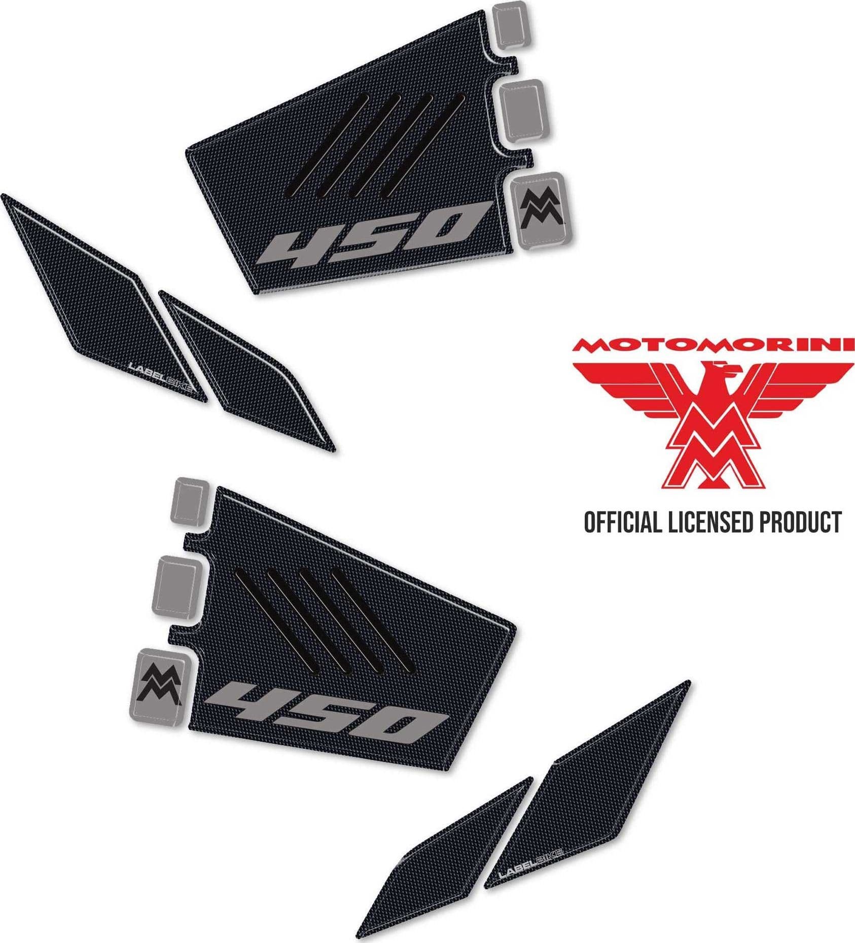 Adesivi 3D Laterali Serbatoio compatibili con Moto Morini Alltrhike 450 2026 - 2