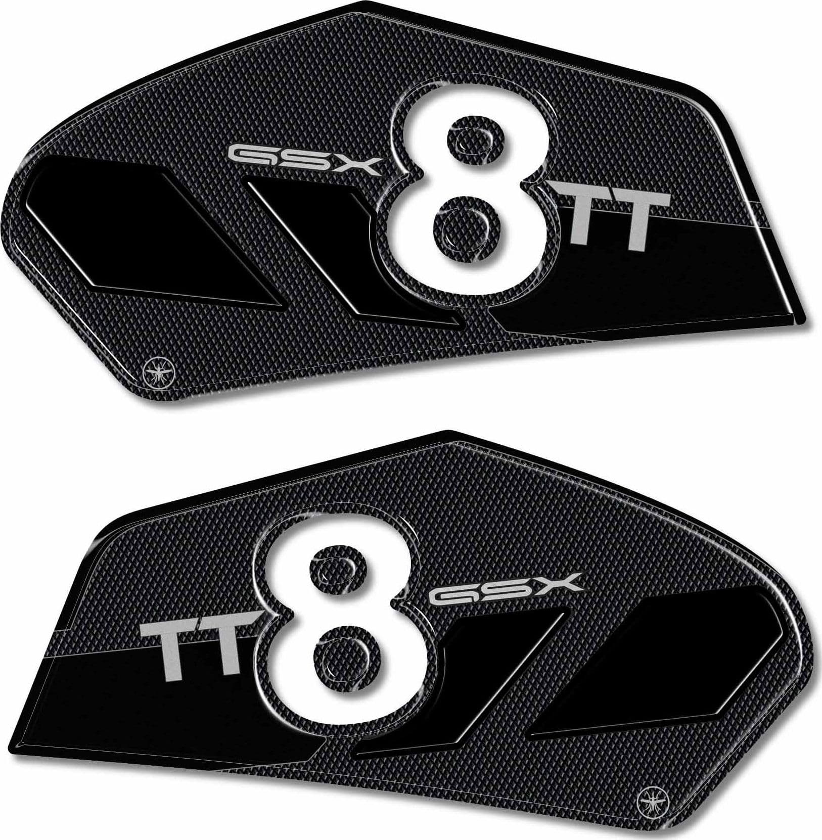 Adesivo 3D Protezione Laterale Serbatoio moto compatibile con Suzuki GSX-8TT - 2