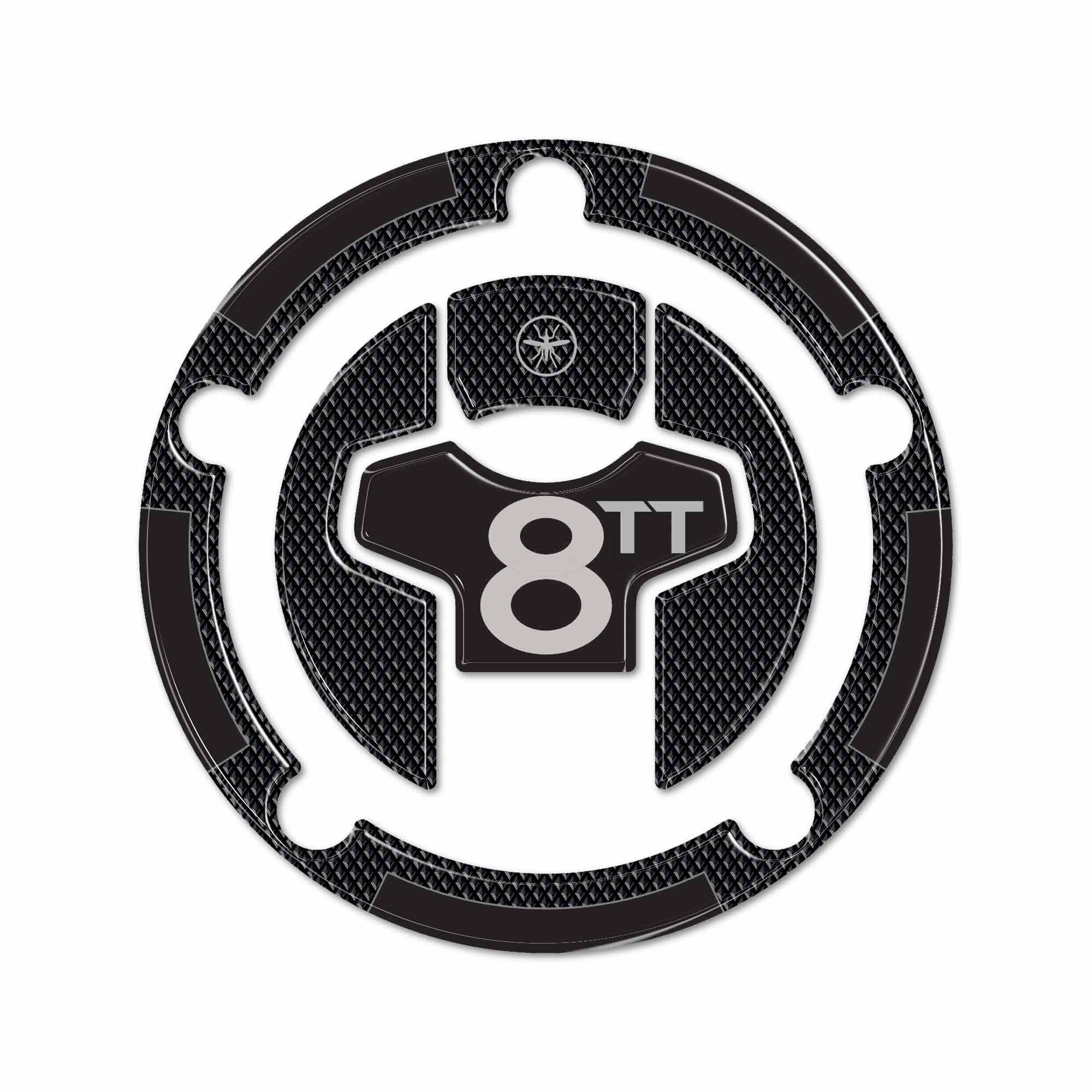Adesivo Gel 3D Protezione Tappo Serbatoio moto compatibile con Suzuki GSX-8TT - 2