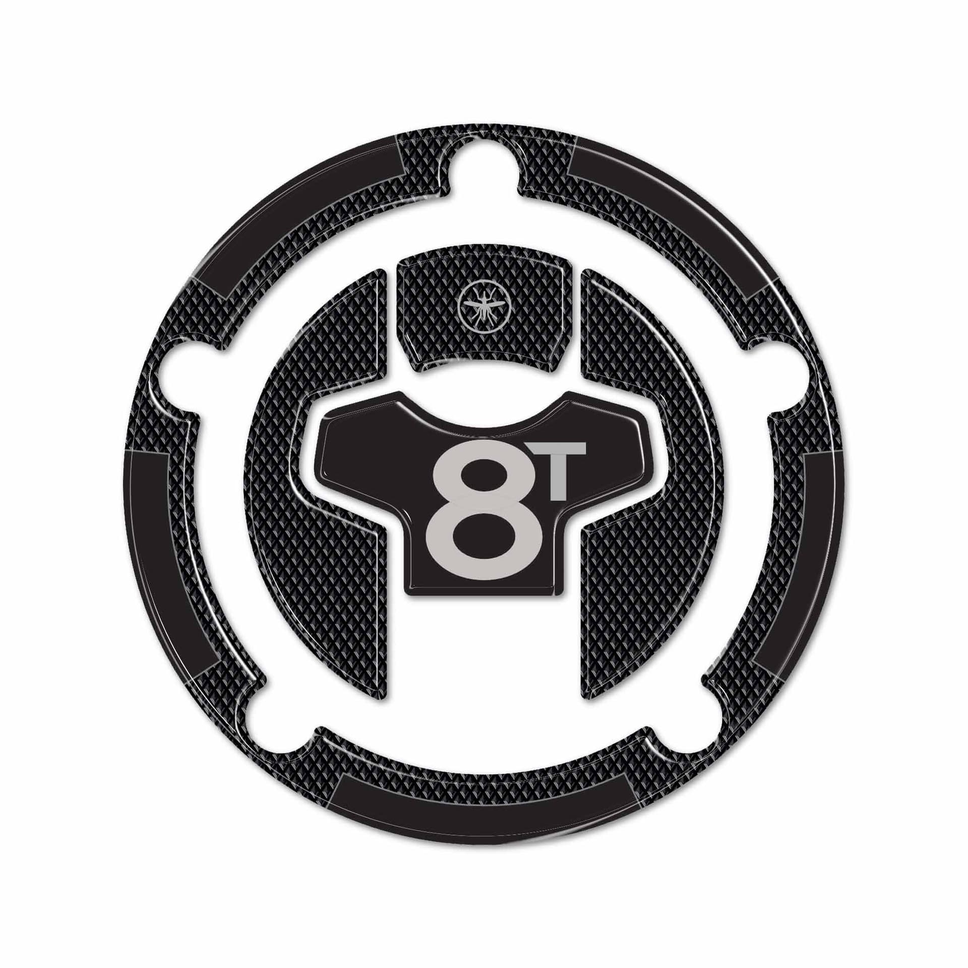 Protezione Tappo Serbatoio moto Adesivo resin 3D compatibile con Suzuki GSX-8T - 2