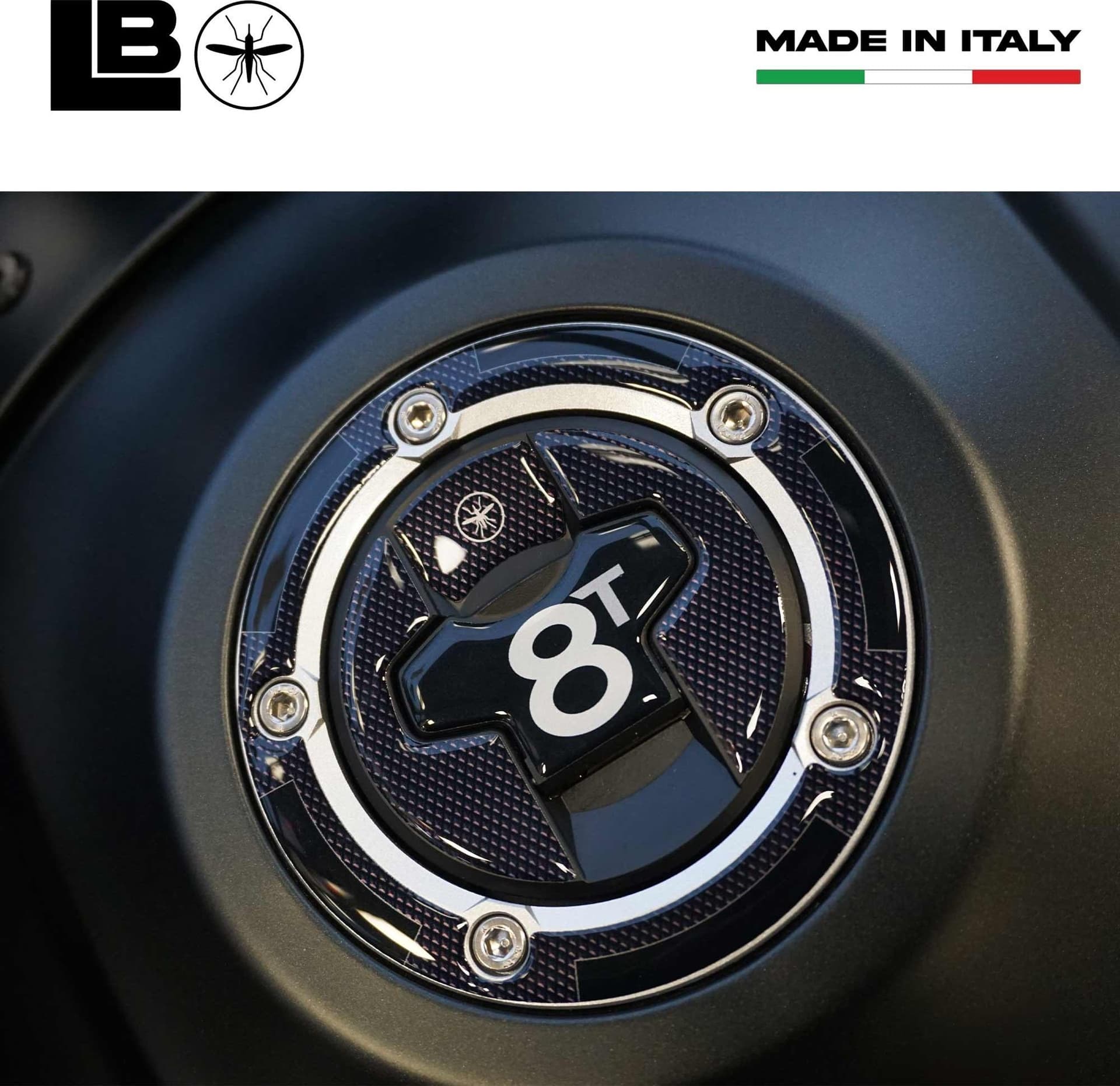 Protezione Tappo Serbatoio moto Adesivo resin 3D compatibile con Suzuki GSX-8T - 3