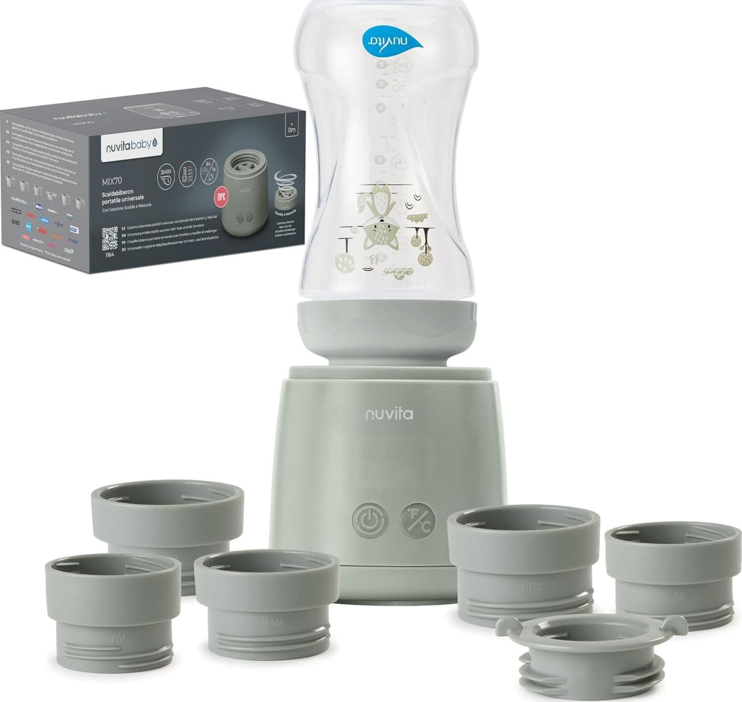 Nuvita - 1164 Mix70 Scaldabiberon Portatile