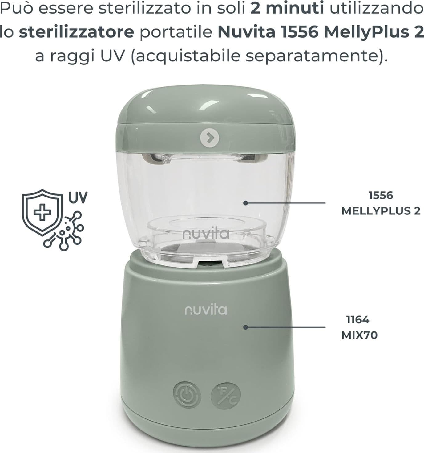 Nuvita - 1164 Mix70 Scaldabiberon Portatile - 4