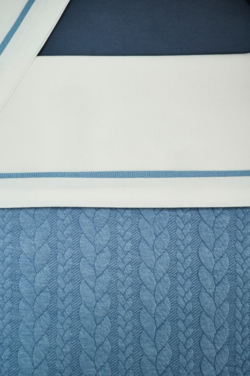 Coperta Intrecciata Coccolissimi Linear - Avio - 3