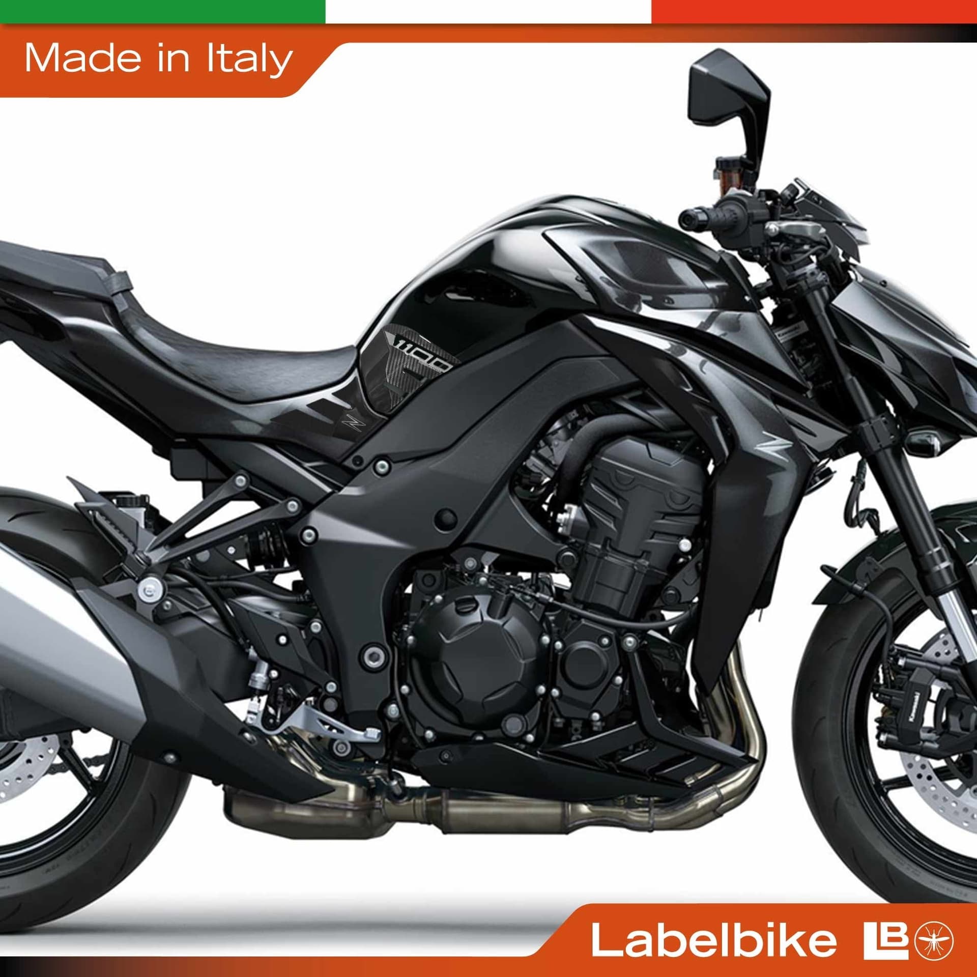 Protezioni Laterali Serbatoio Adesivi 3D compatibili con Kawasaki Z1100 2026 - 4