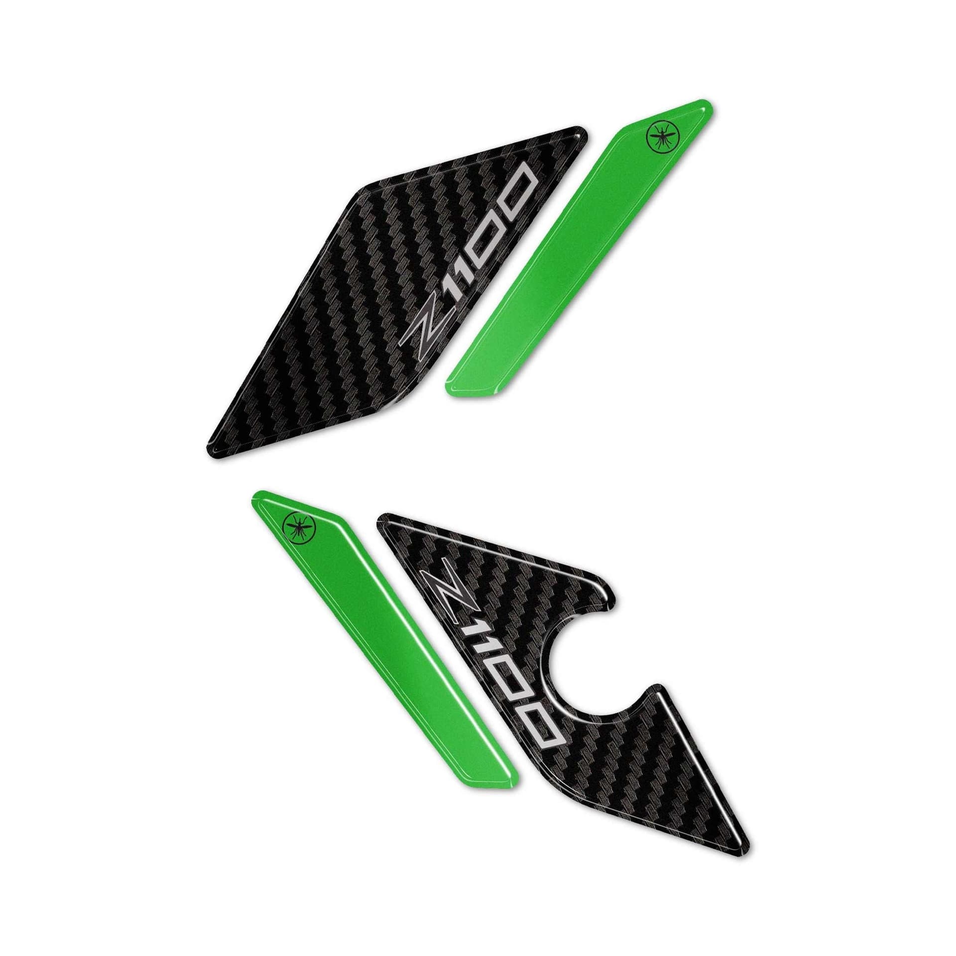 Protezioni Battitacco Moto Adesivi Gel 3D compatibili con Kawasaki Z1100 2026 - 8