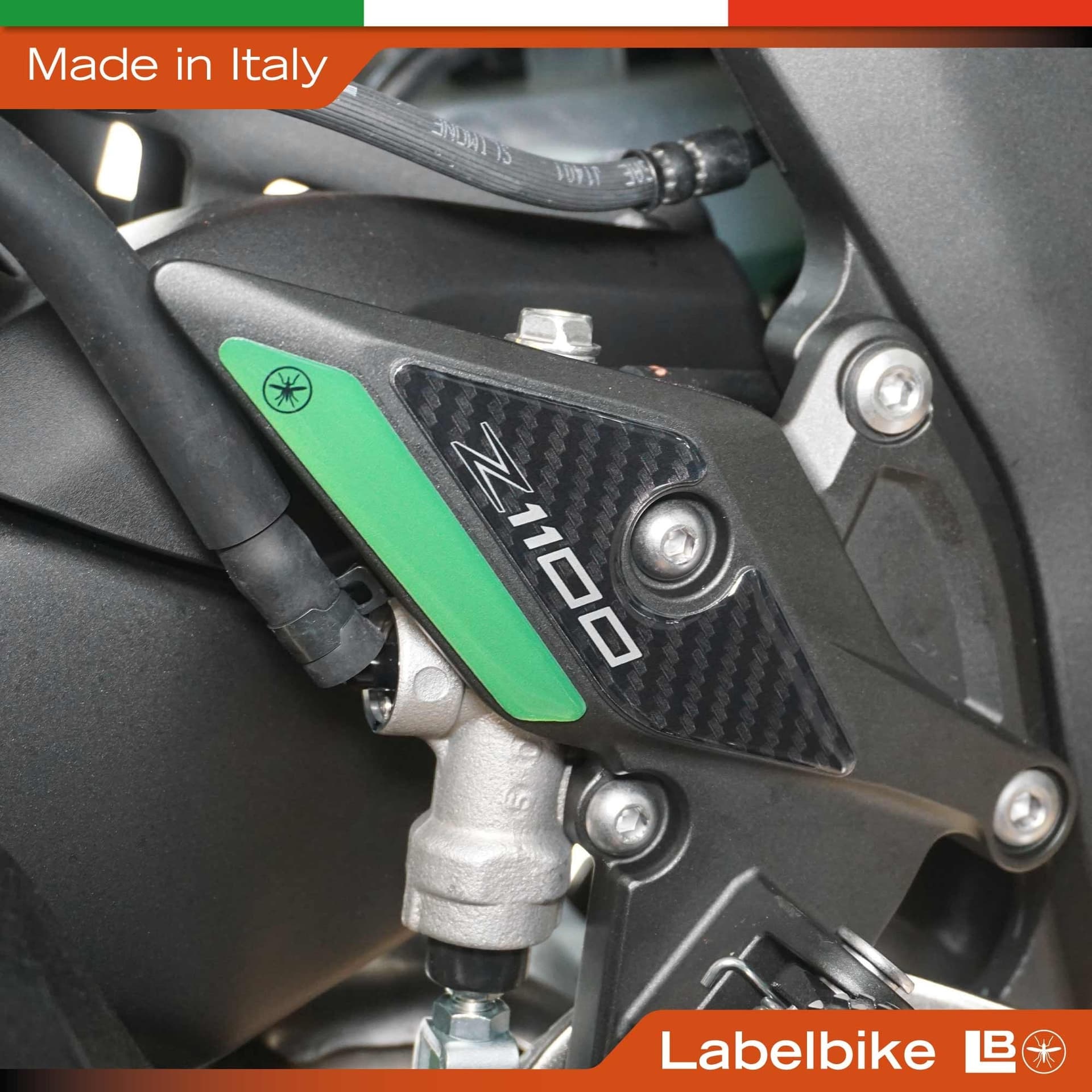 Protezioni Battitacco Moto Adesivi Gel 3D compatibili con Kawasaki Z1100 2026 - 9