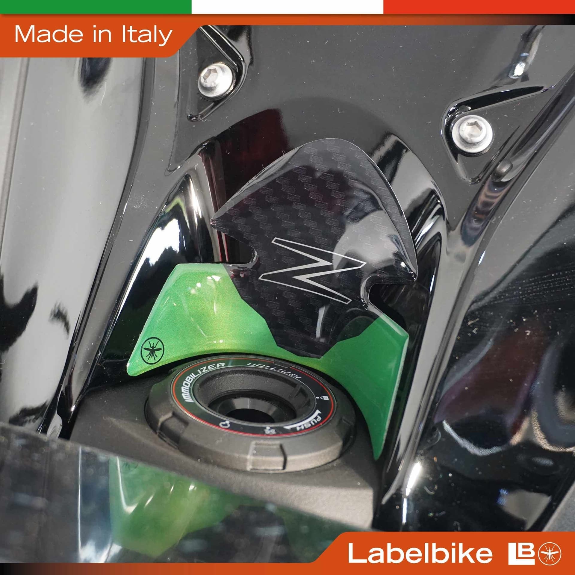Protezioni Chiave Accensione Moto Adesivi 3D compatibili con Kawasaki Z1100 2026 - 9