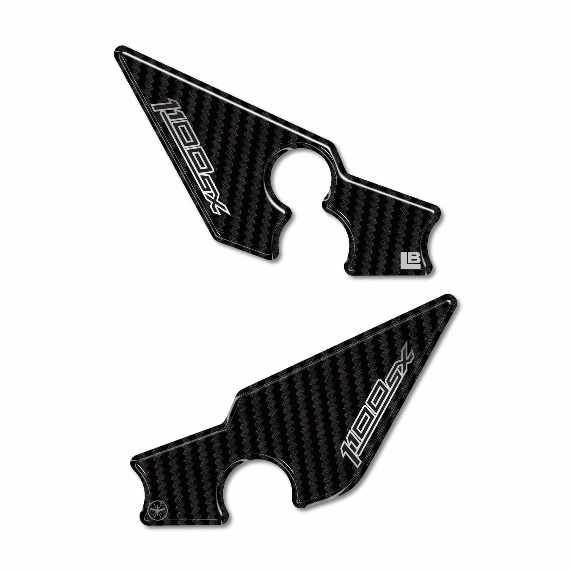 Protezioni Battitacco Adesivi 3D compatibili con Kawasaki Ninja 1100SX 2025-26 - 2