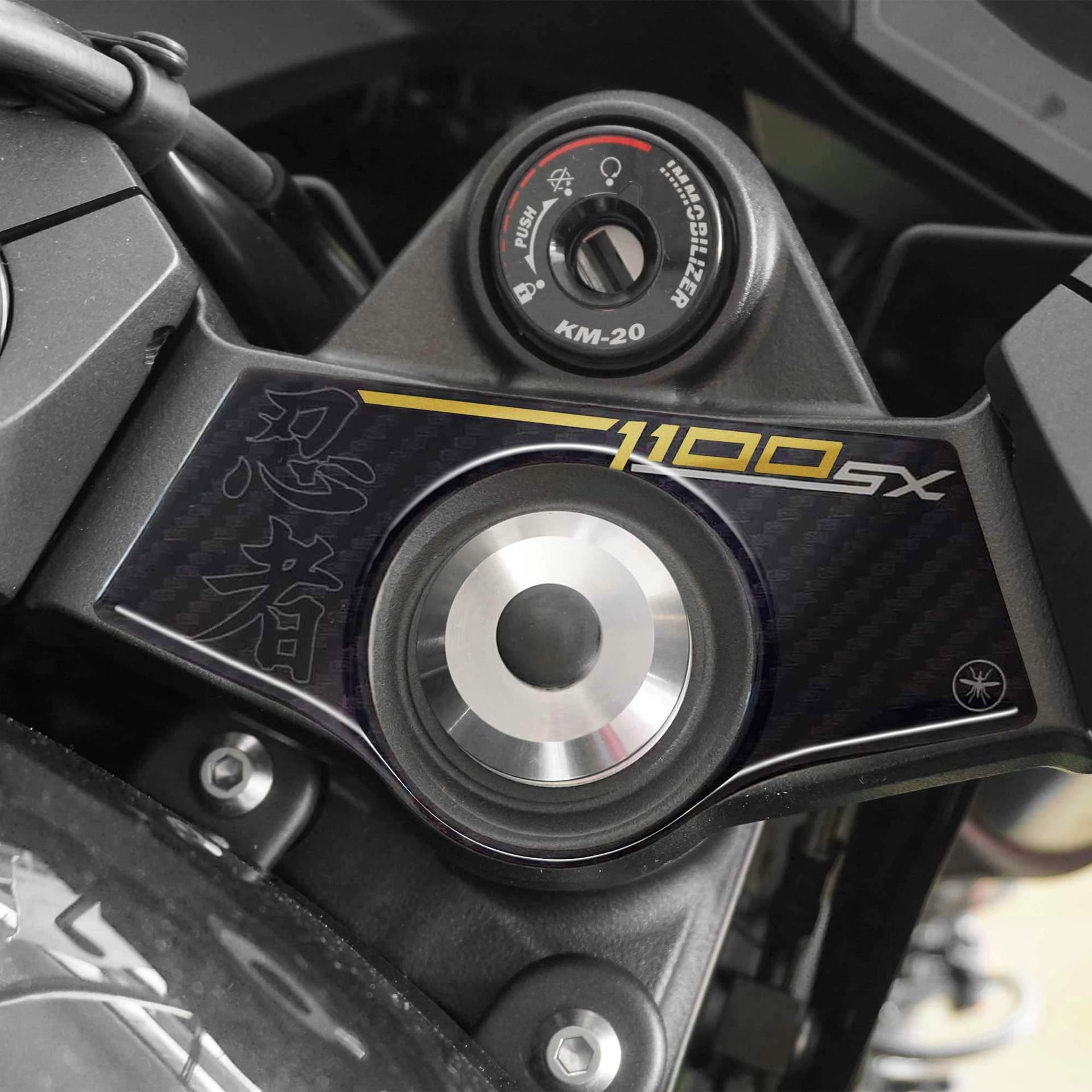 Adesivo 3D Protezione piastra forcella compatibile con Kawasaki Ninja 1100SX - 21