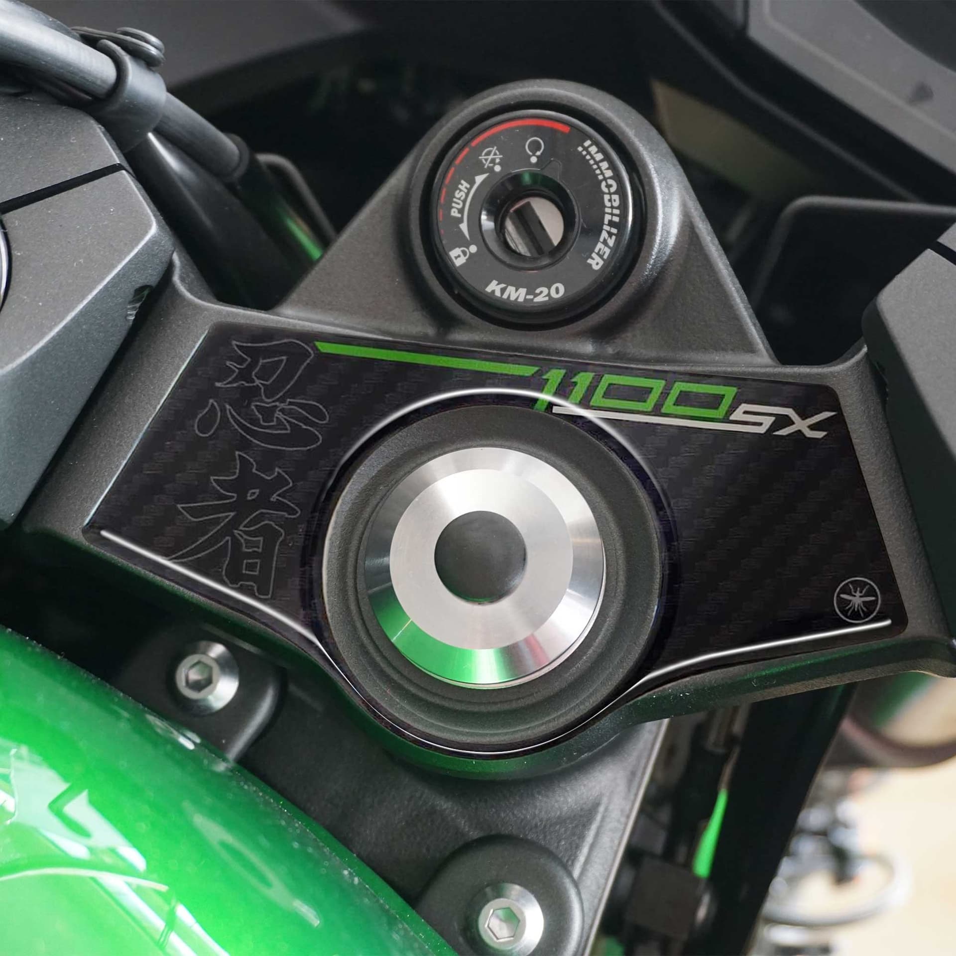 Adesivo 3D Protezione piastra forcella compatibile con Kawasaki Ninja 1100SX - 23