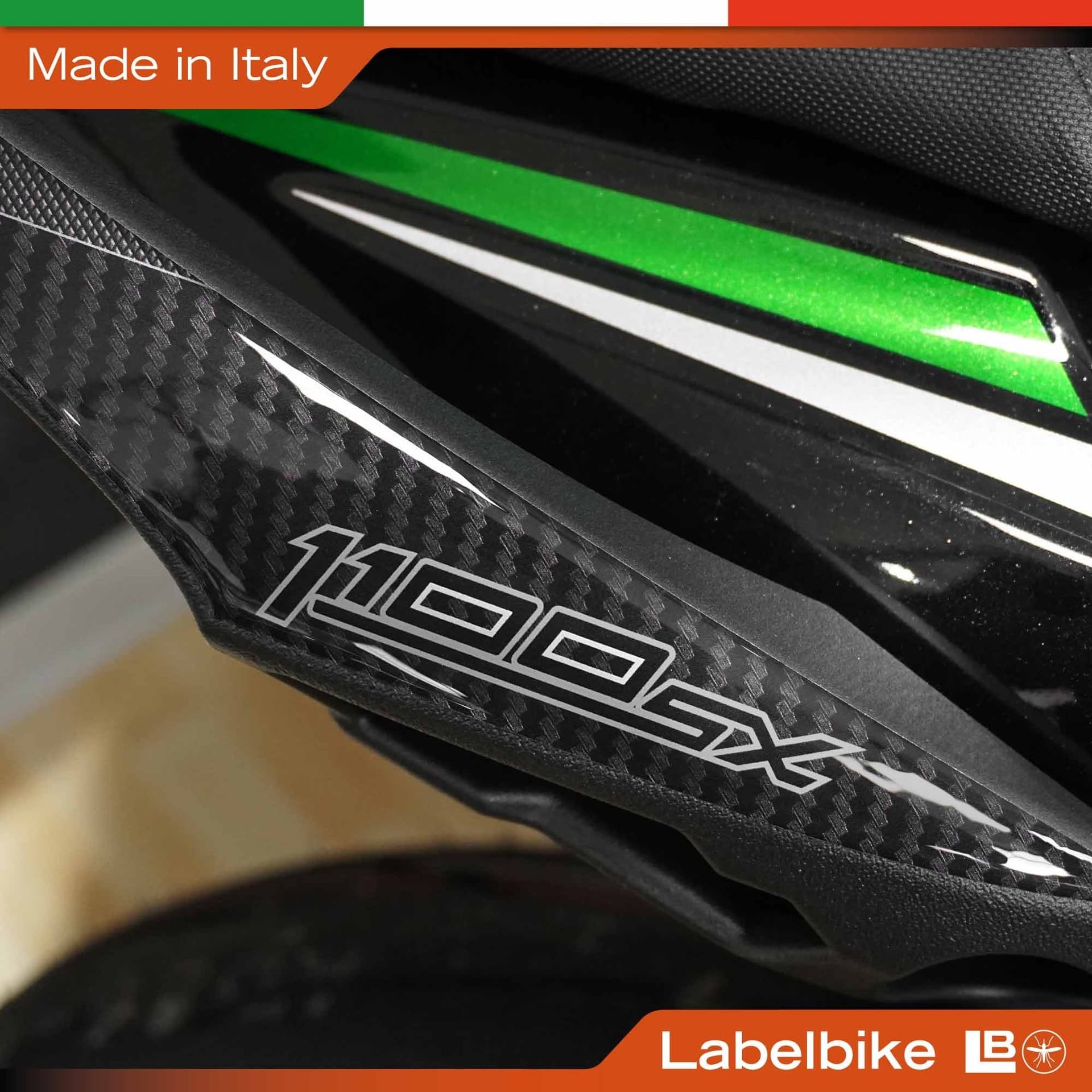 Protezioni Maniglie Adesivi 3D compatibili con Kawasaki Ninja 1100SX 2025-2026 - 3