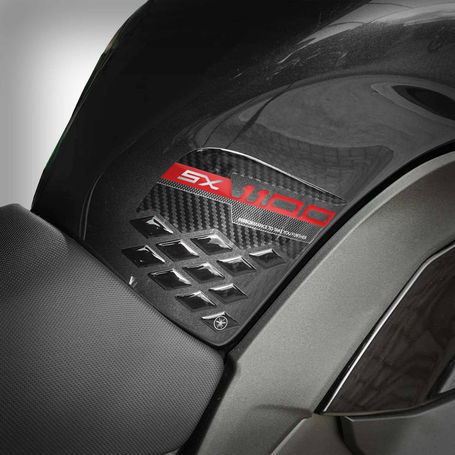 Protezioni Laterali Serbatoio Adesivi 3D compatibili con Kawasaki Ninja 1100SX - 13