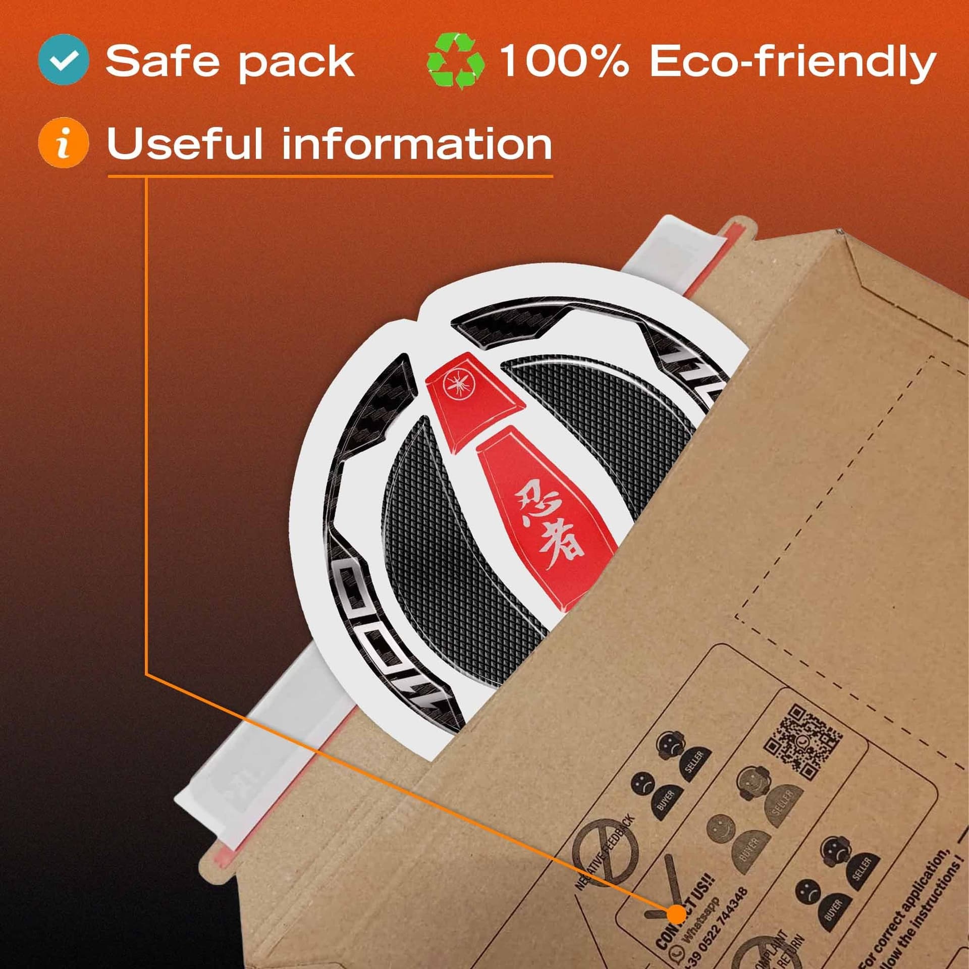 Adesivo Protezione Tappo Serbatoio moto compatibile con Kawasaki Ninja 1100SX - 15