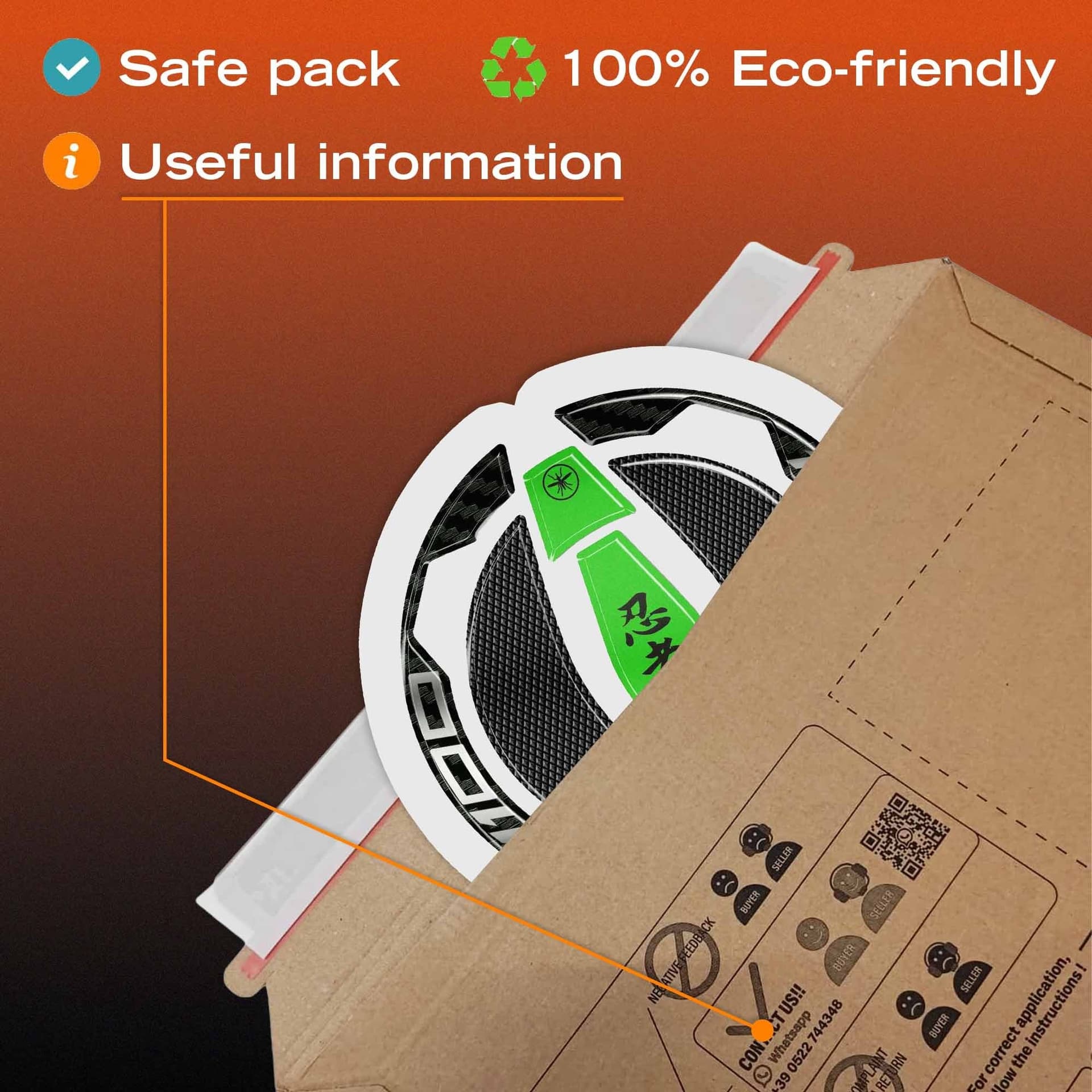 Adesivo Protezione Tappo Serbatoio moto compatibile con Kawasaki Ninja 1100SX - 20