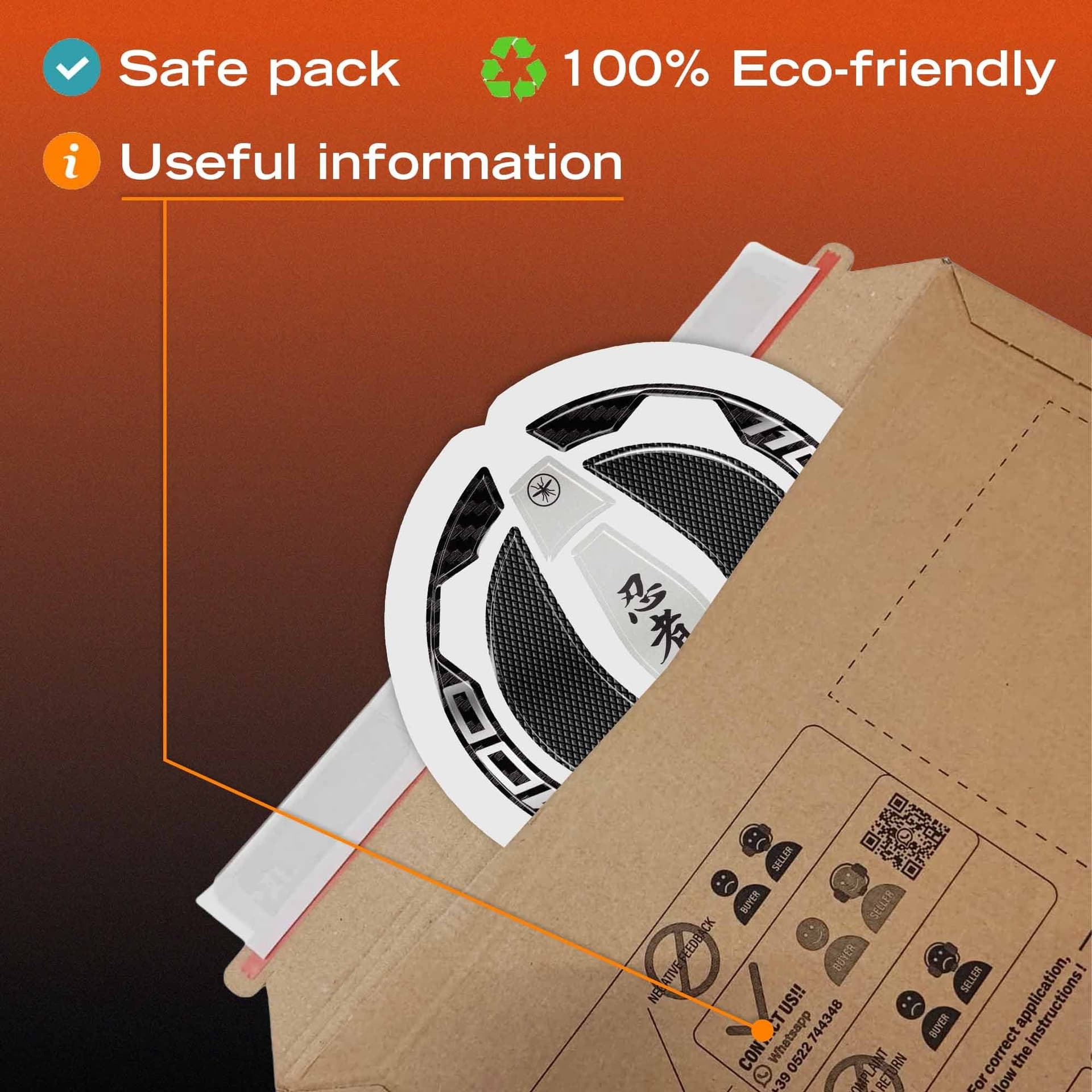Adesivo Protezione Tappo Serbatoio moto compatibile con Kawasaki Ninja 1100SX - 5