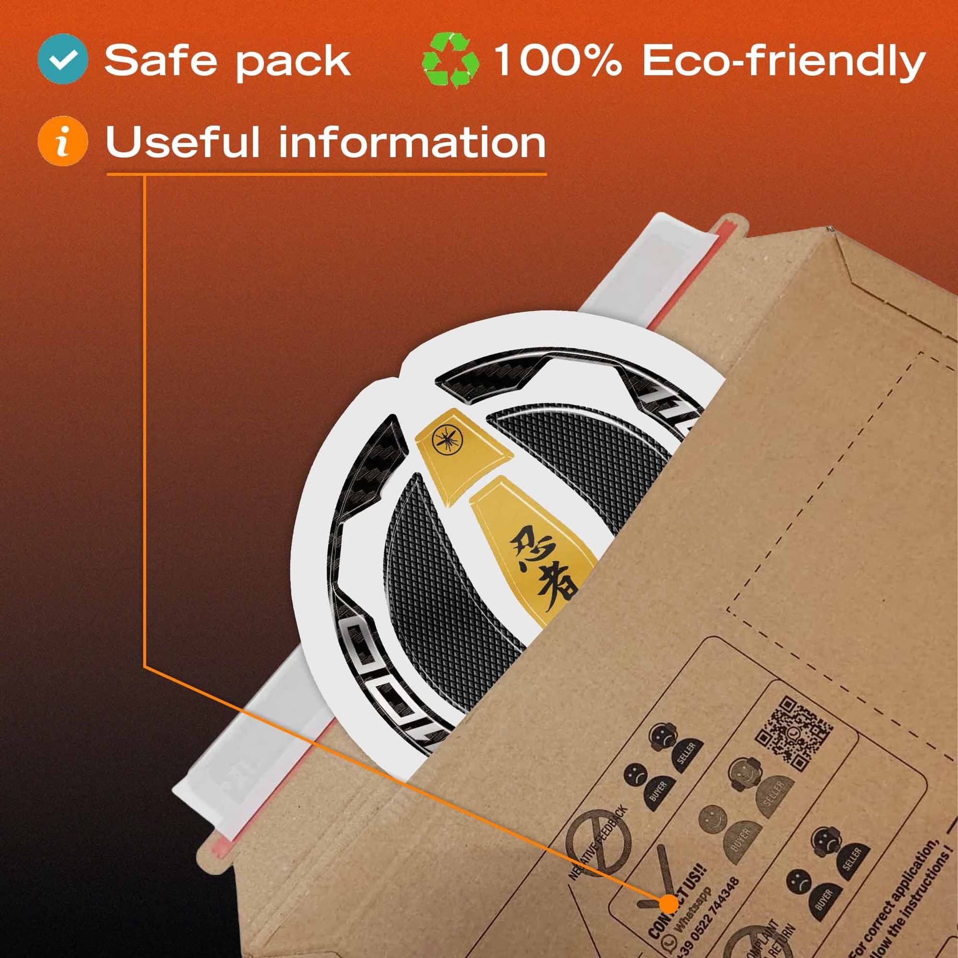 Adesivo Protezione Tappo Serbatoio moto compatibile con Kawasaki Ninja 1100SX - 10
