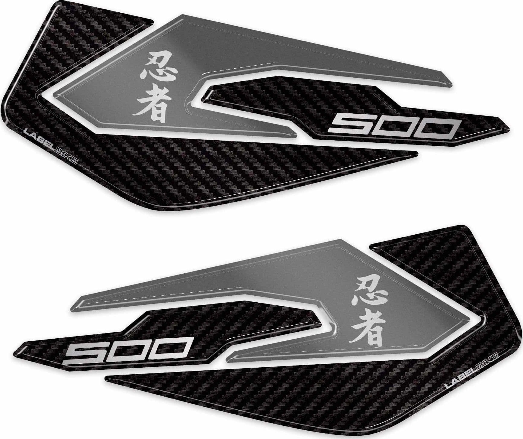 Protezioni Laterali Serbatoio Adesivi compatibili con Kawasaki Ninja 500 2024-26 - 2