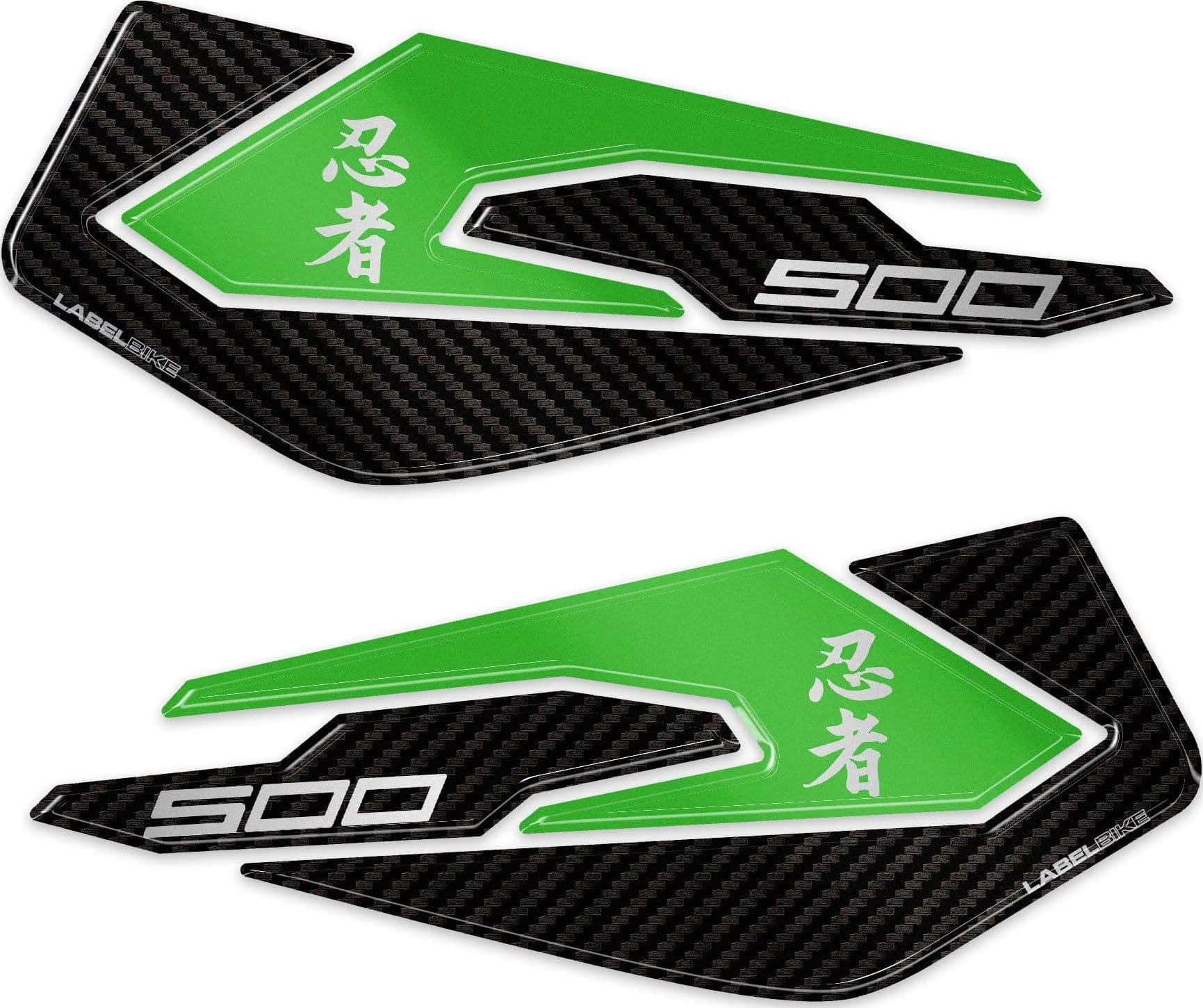Protezioni Laterali Serbatoio Adesivi compatibili con Kawasaki Ninja 500 2024-26 - 14