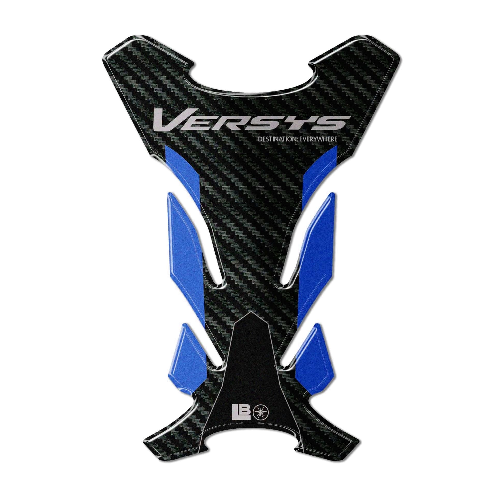 Adesivo 3D Paraserbatoio moto compatibile con Kawasaki Versys 650 2021-2026 - 13