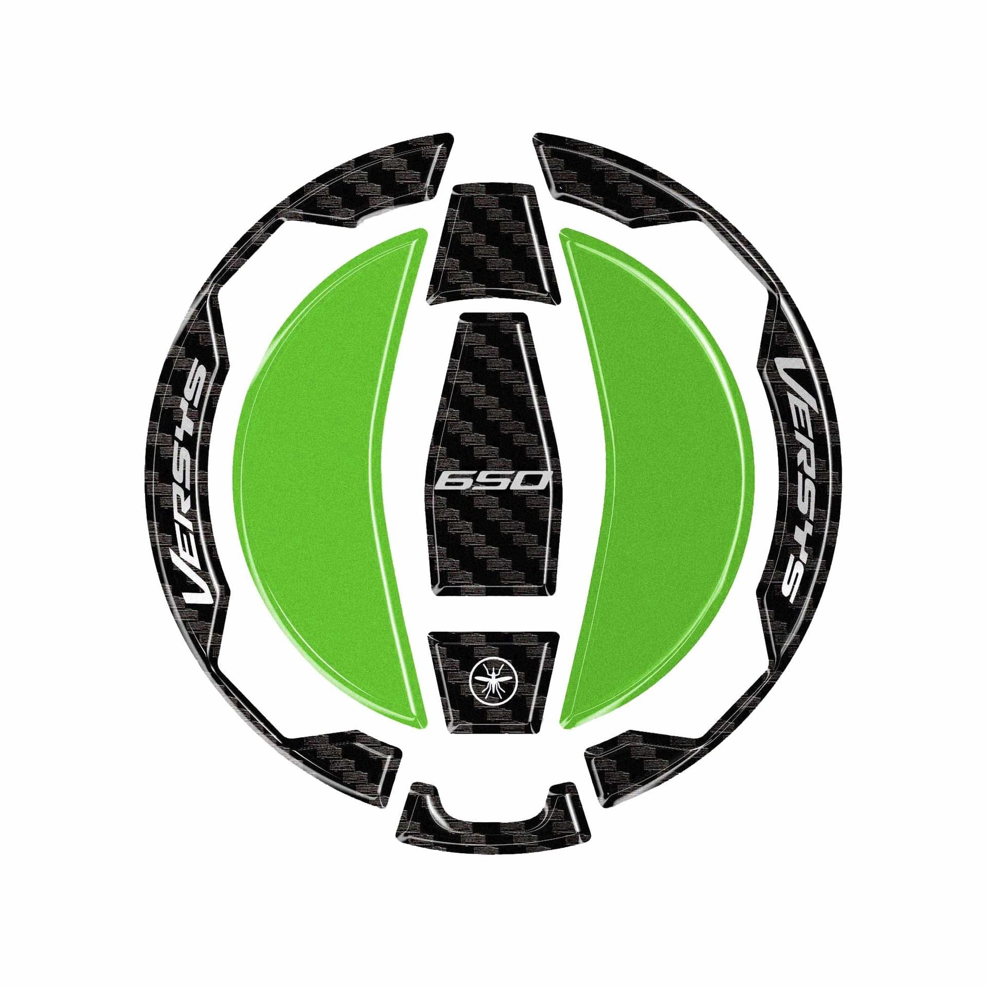Adesivo 3D Tappo Serbatoio moto compatibile con Kawasaki Versys 650 2021-2026 - 27