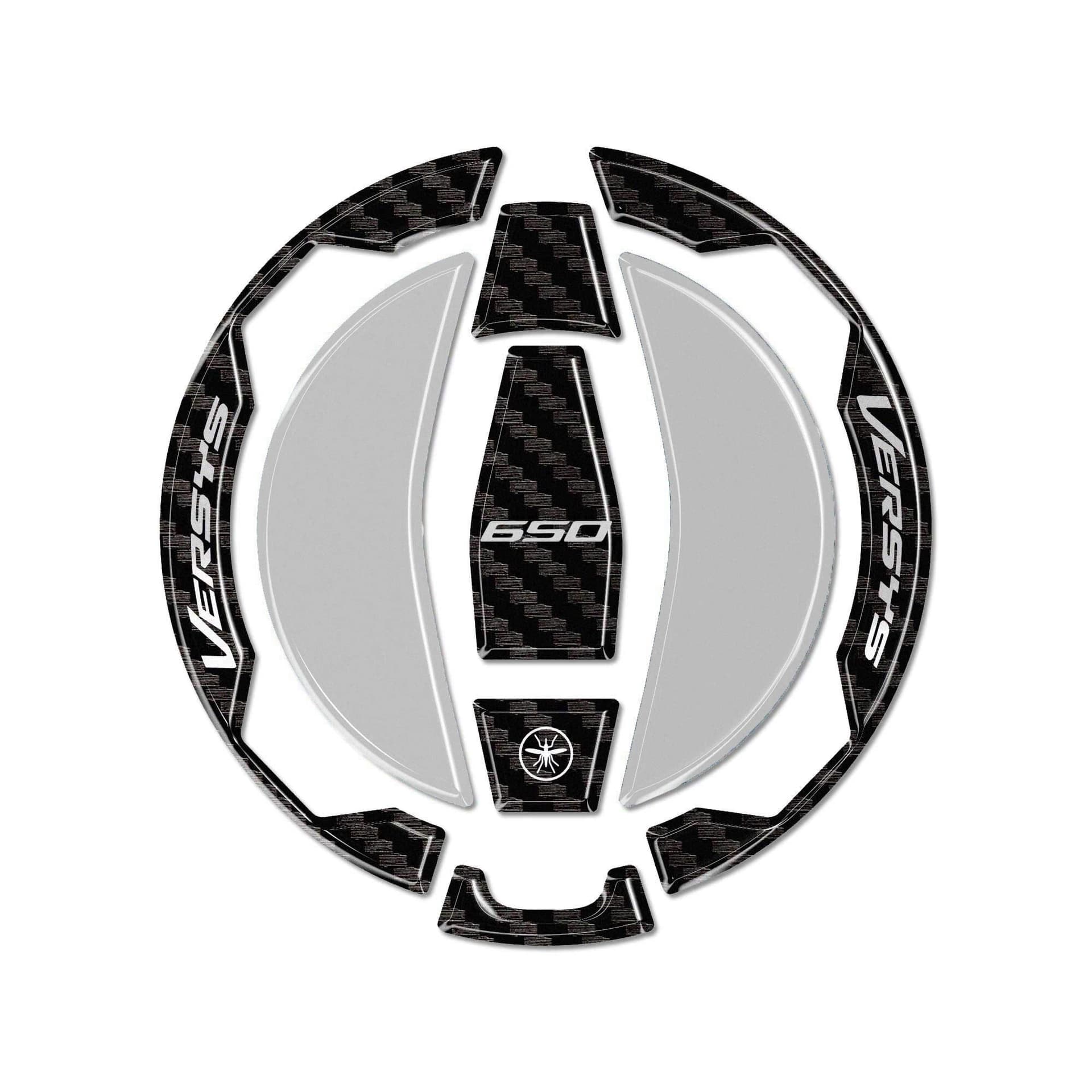 Adesivo 3D Tappo Serbatoio moto compatibile con Kawasaki Versys 650 2021-2026 - 7