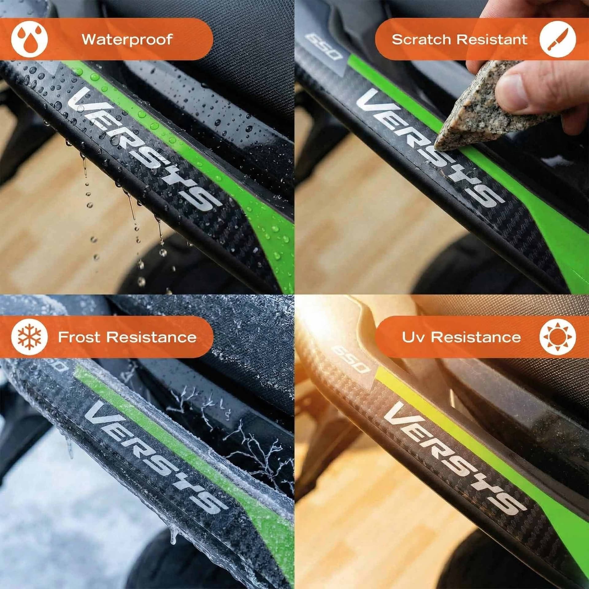 Protezioni Maniglie Adesivi 3D compatibili con Kawasaki Versys 650 2021-2026 - 28