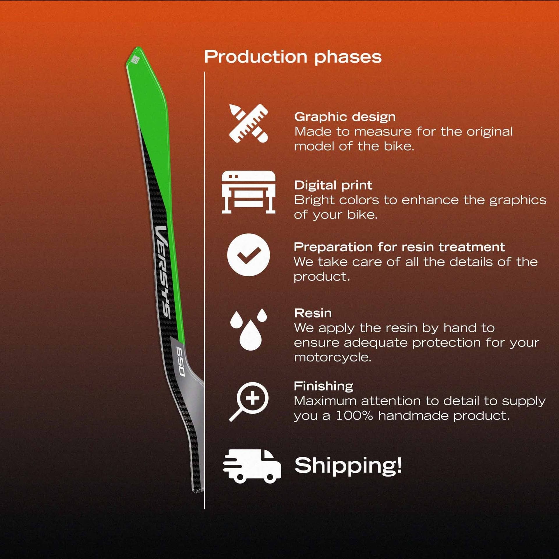Protezioni Maniglie Adesivi 3D compatibili con Kawasaki Versys 650 2021-2026 - 29