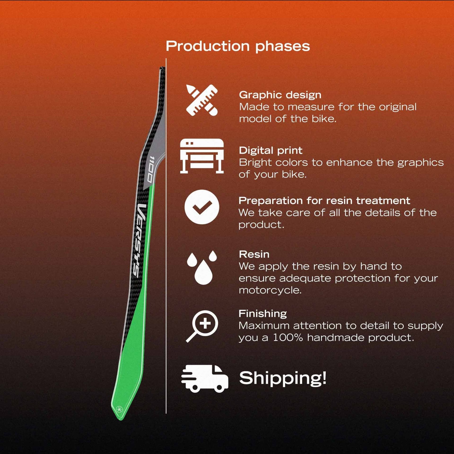 Protezioni Maniglie Adesivi 3D compatibili con Kawasaki Versys 1100 2025-2026 - 17