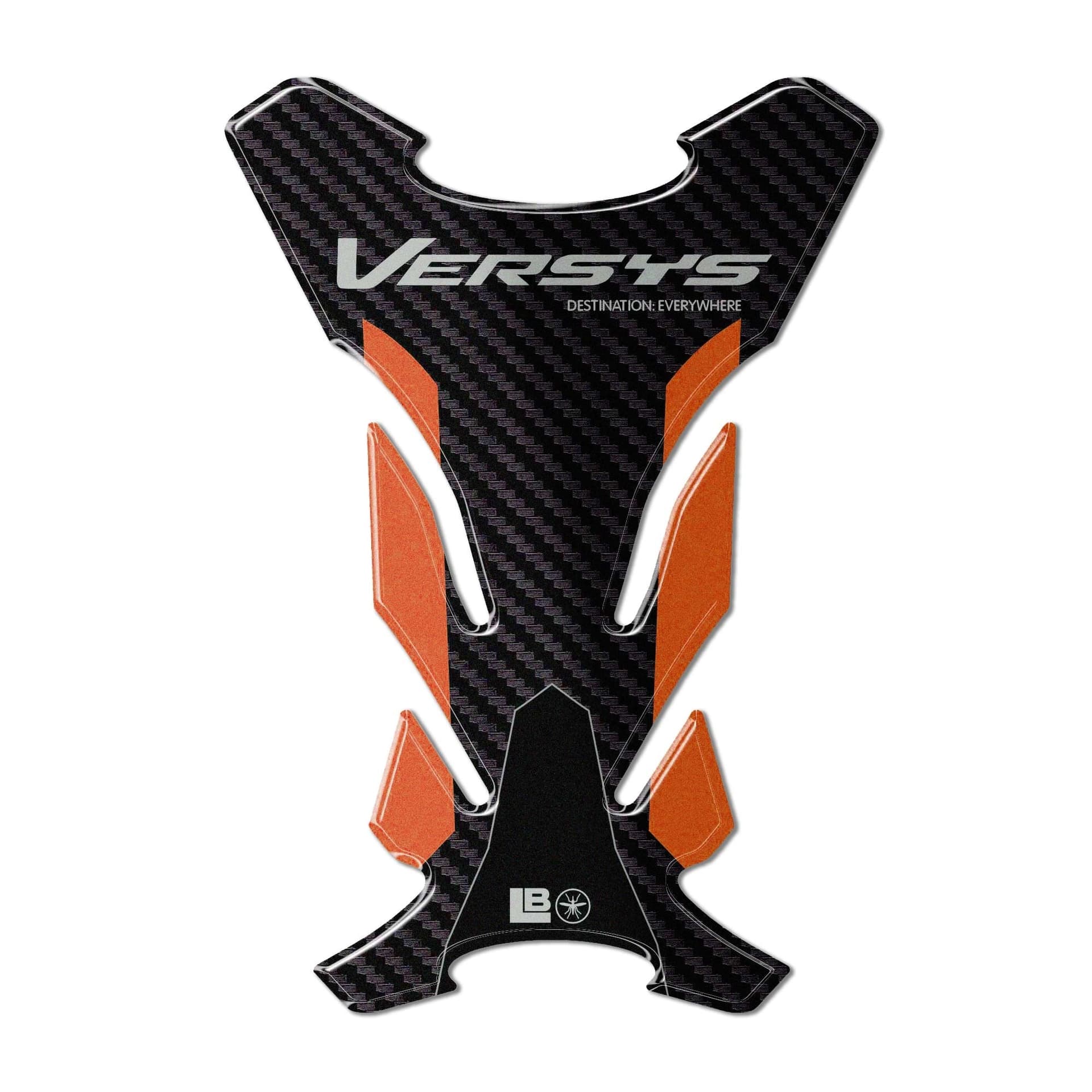 Adesivo 3D Paraserbatoio moto compatibile con Kawasaki Versys 1100 2025-2026 - 2