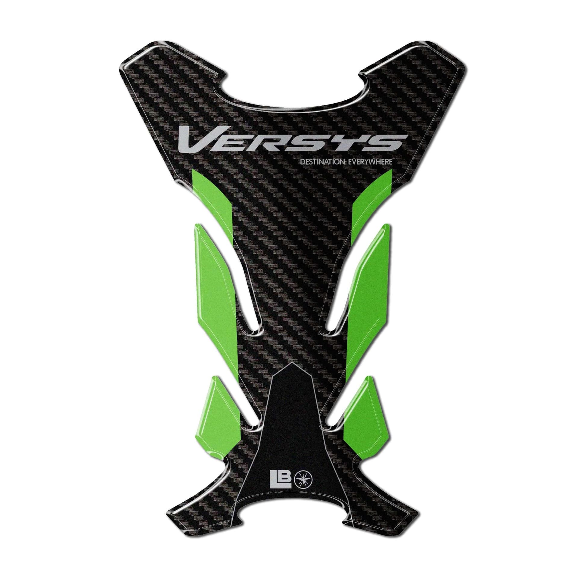 Adesivo 3D Paraserbatoio moto compatibile con Kawasaki Versys 1100 2025-2026 - 14