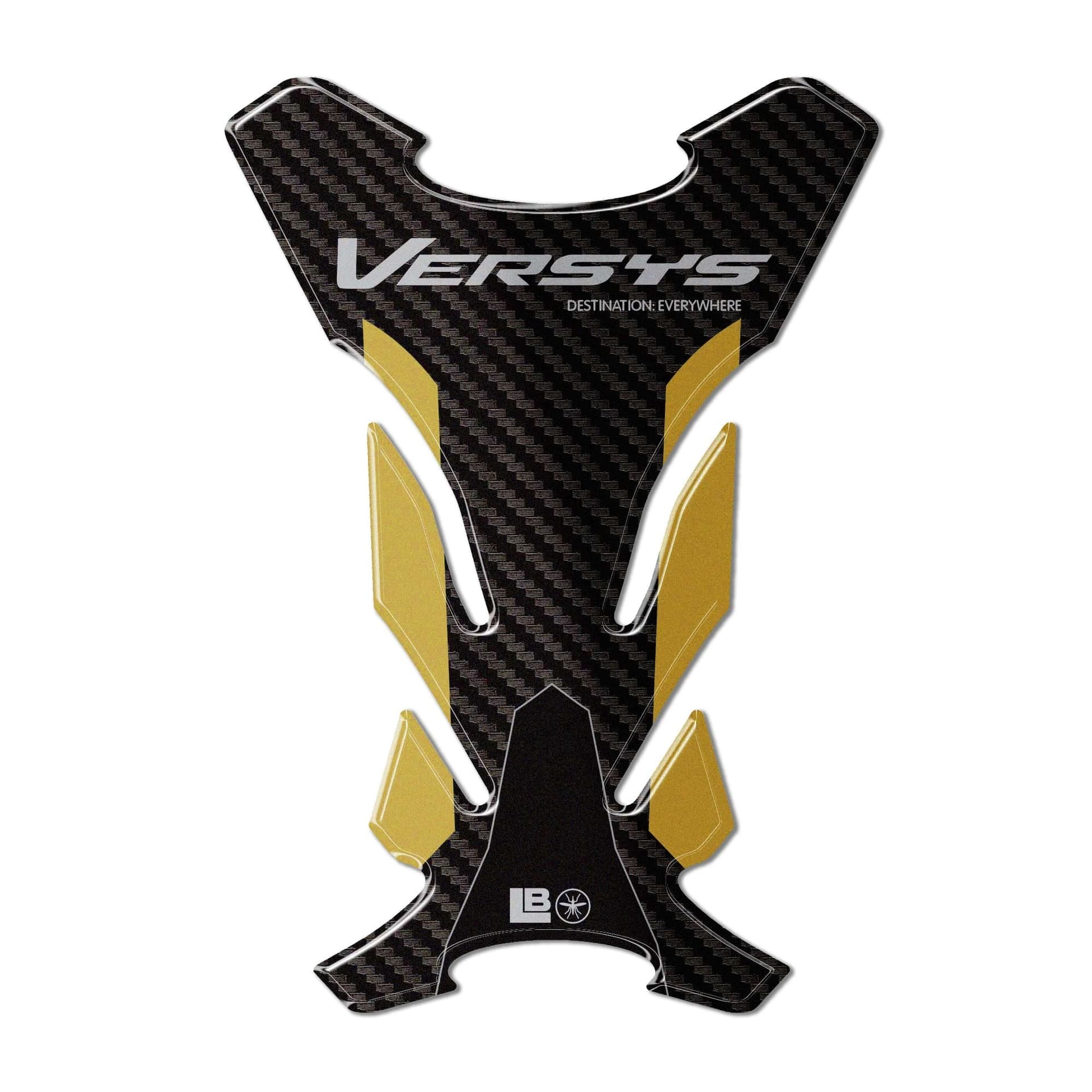Adesivo 3D Paraserbatoio moto compatibile con Kawasaki Versys 1100 2025-2026 - 8