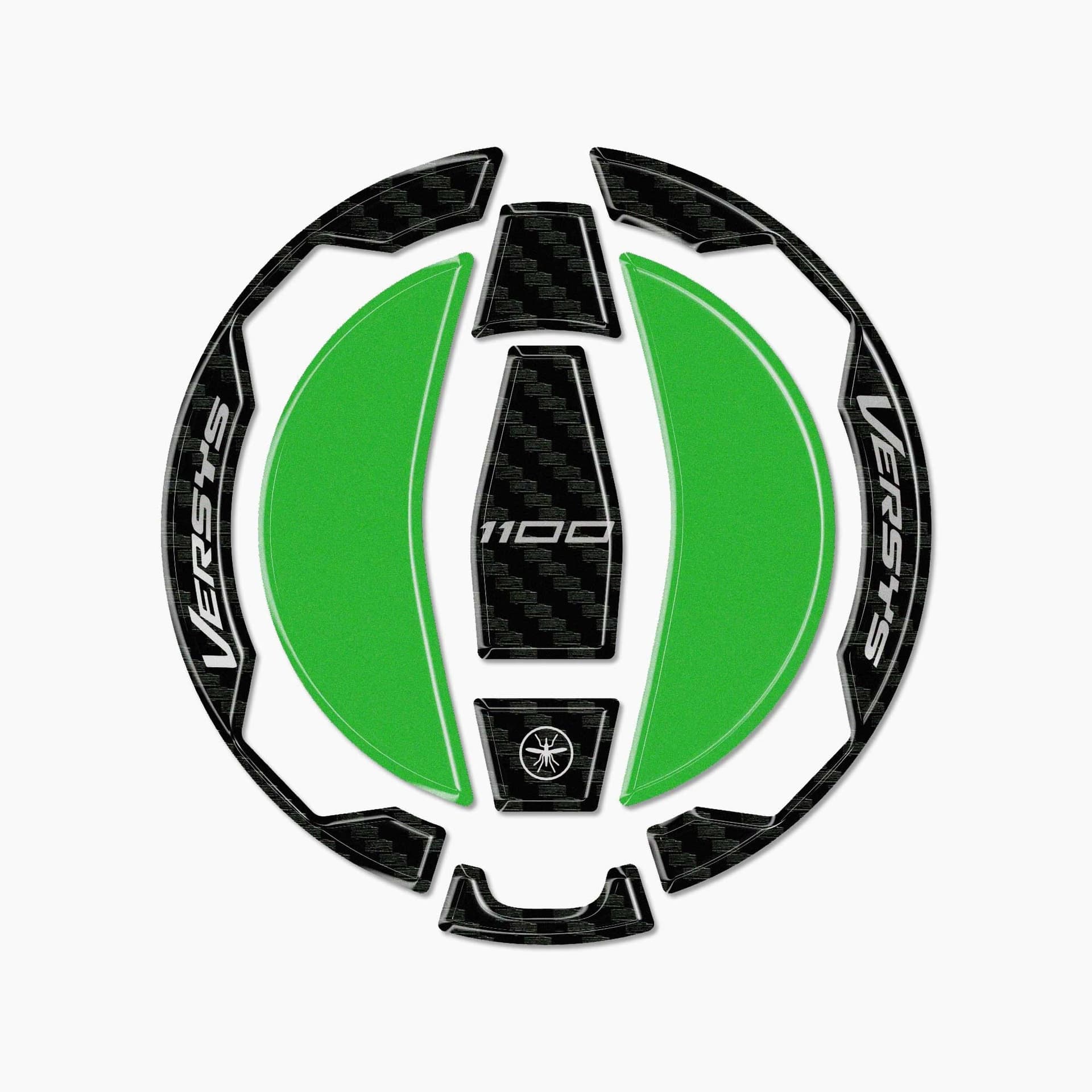 Adesivo 3D Tappo Serbatoio moto compatibile con Kawasaki Versys 1100 2025-2026 - 14