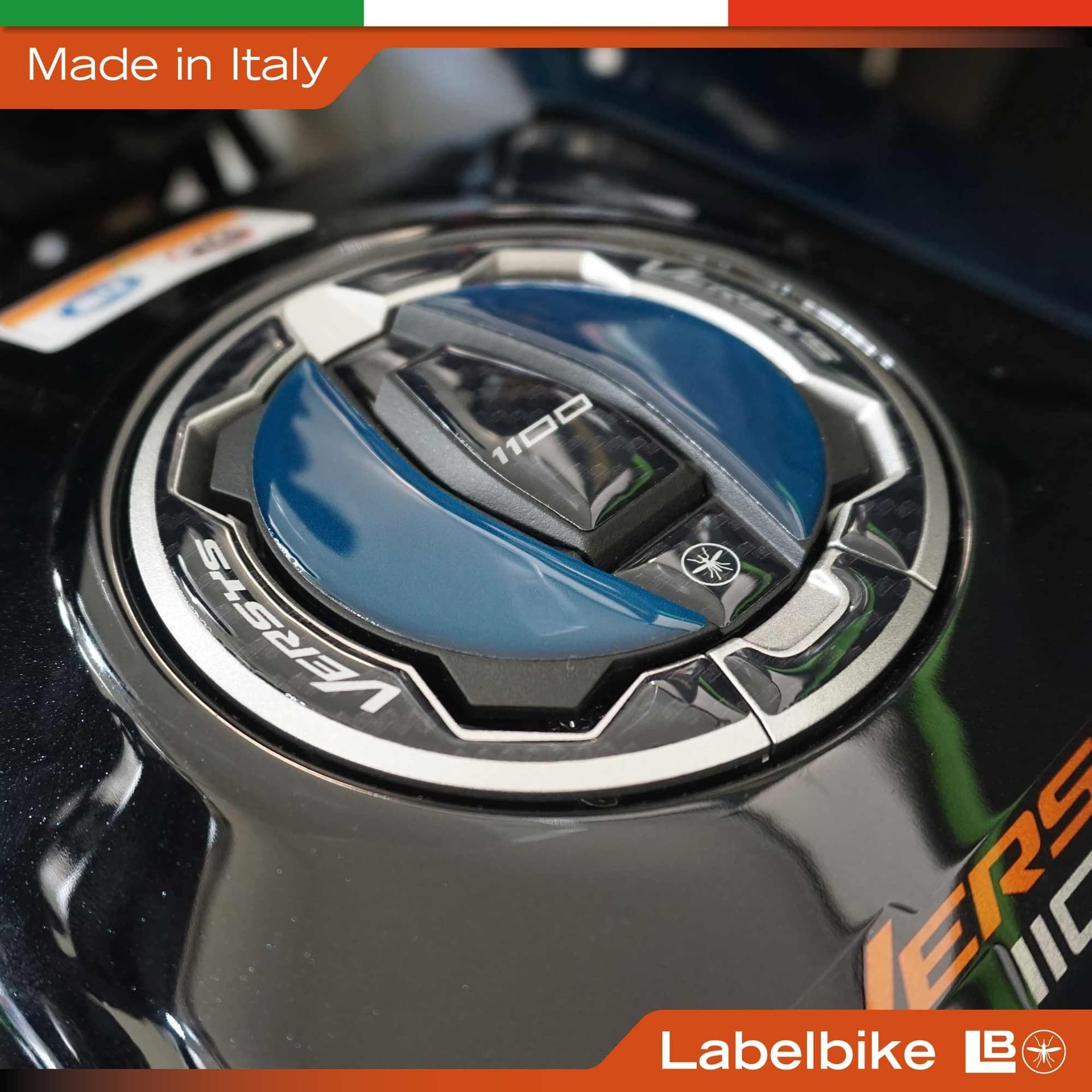 Adesivo 3D Tappo Serbatoio moto compatibile con Kawasaki Versys 1100 2025-2026 - 3