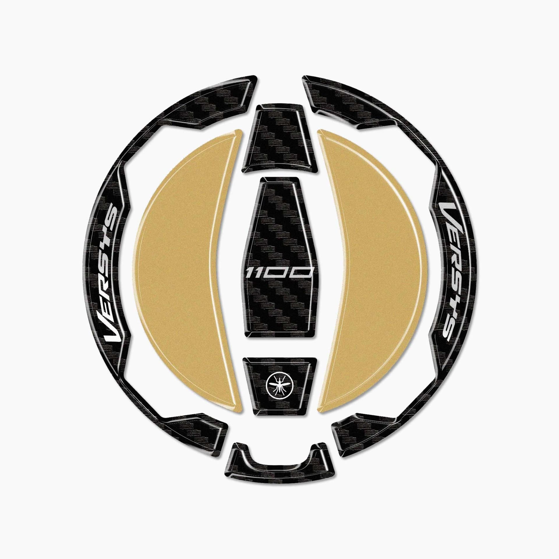 Adesivo 3D Tappo Serbatoio moto compatibile con Kawasaki Versys 1100 2025-2026 - 8