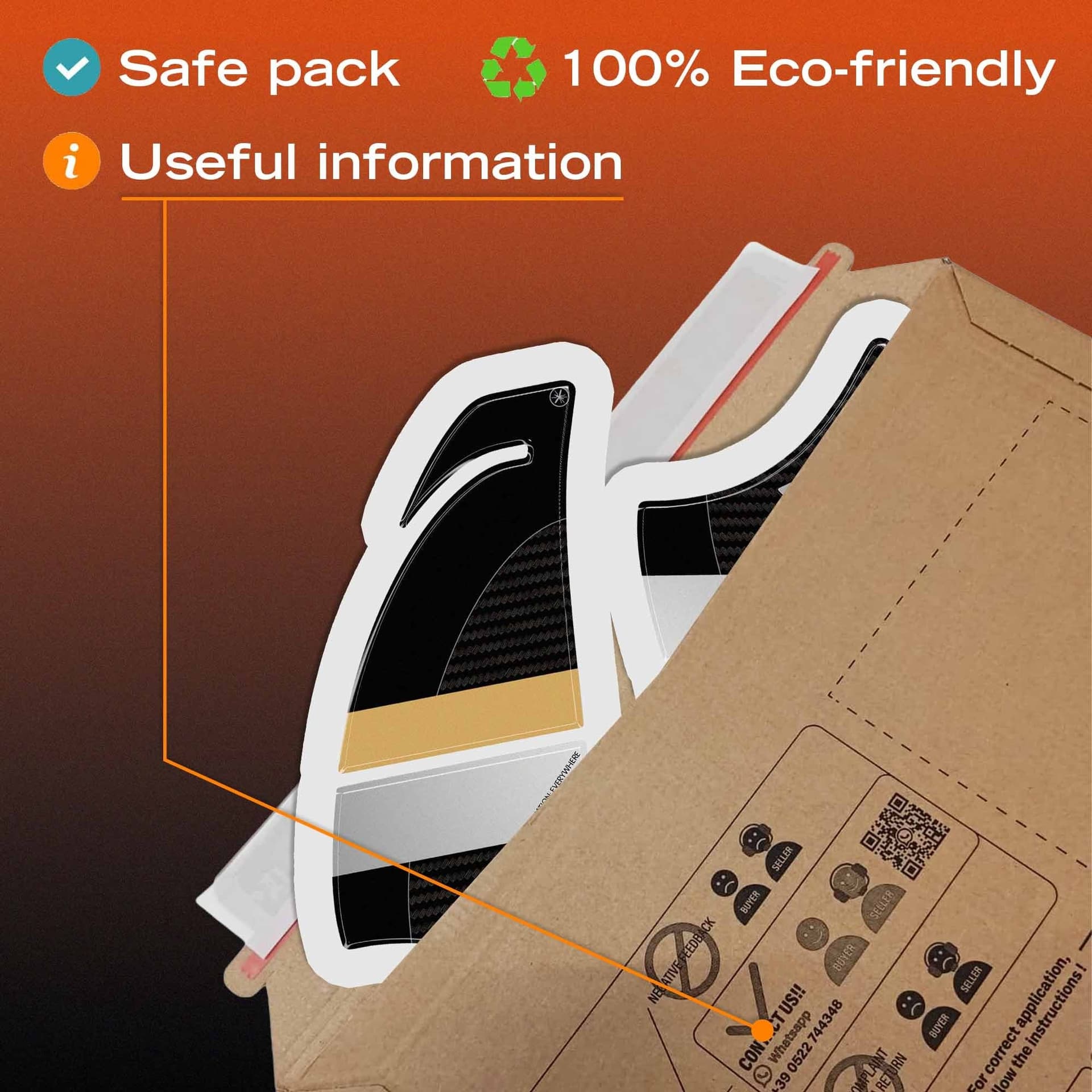 Adesivi 3D Laterali Serbatoio moto compatibili con Kawasaki Versys 1100 2025-26 - 13