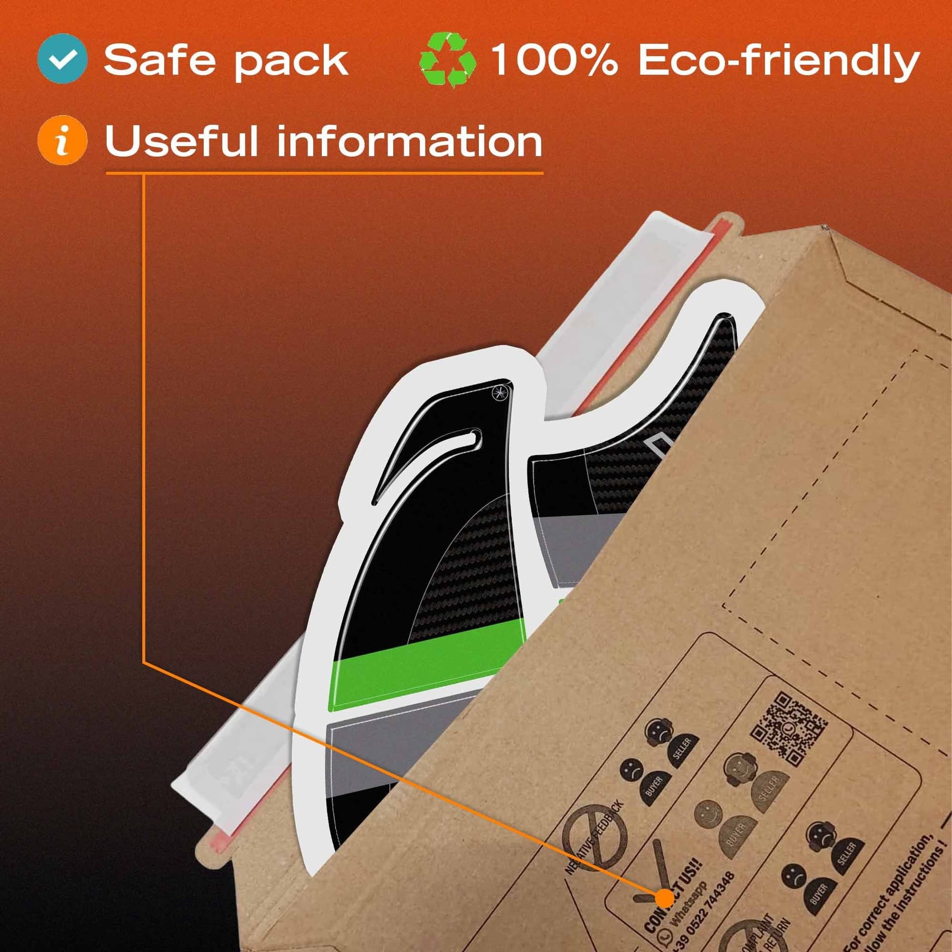 Adesivi 3D Laterali Serbatoio moto compatibili con Kawasaki Versys 1100 2025-26 - 25