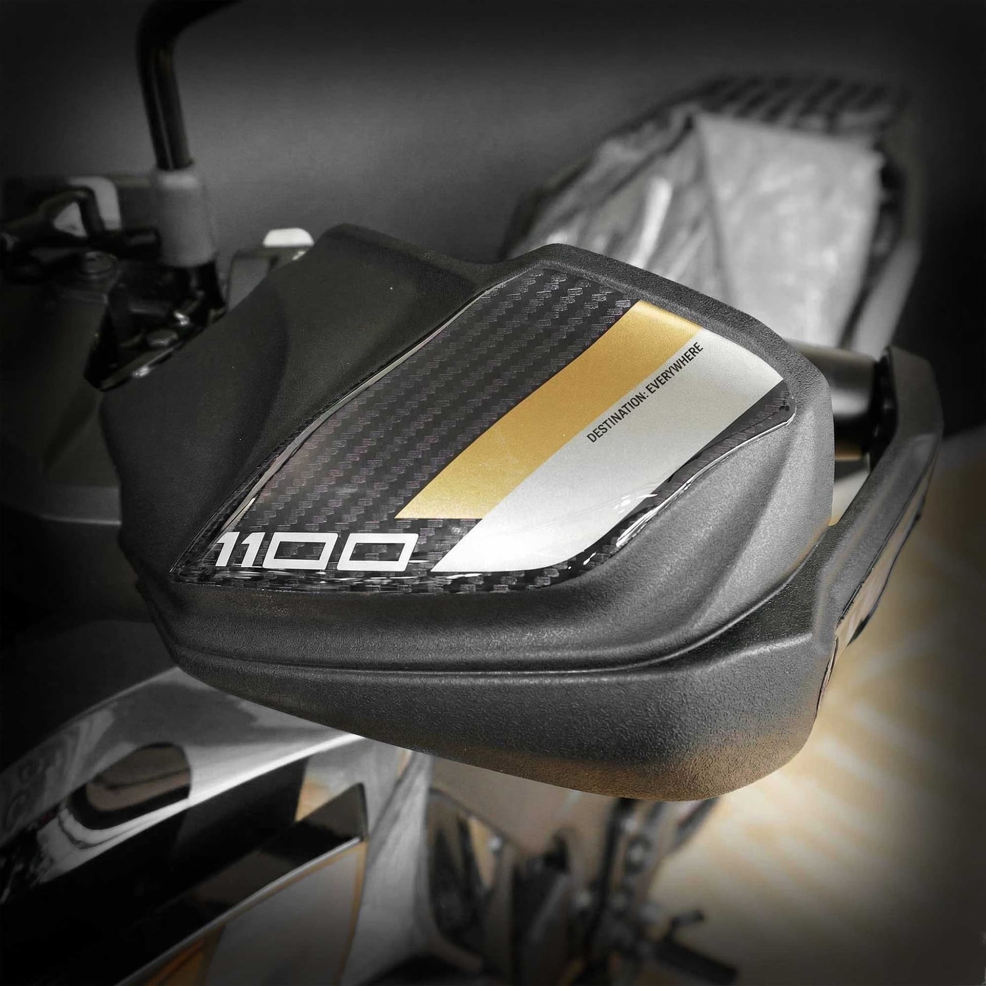 Adesivi 3D Protezioni Paramani moto compatibili con Kawasaki Versys 1100 2025-26 - 7