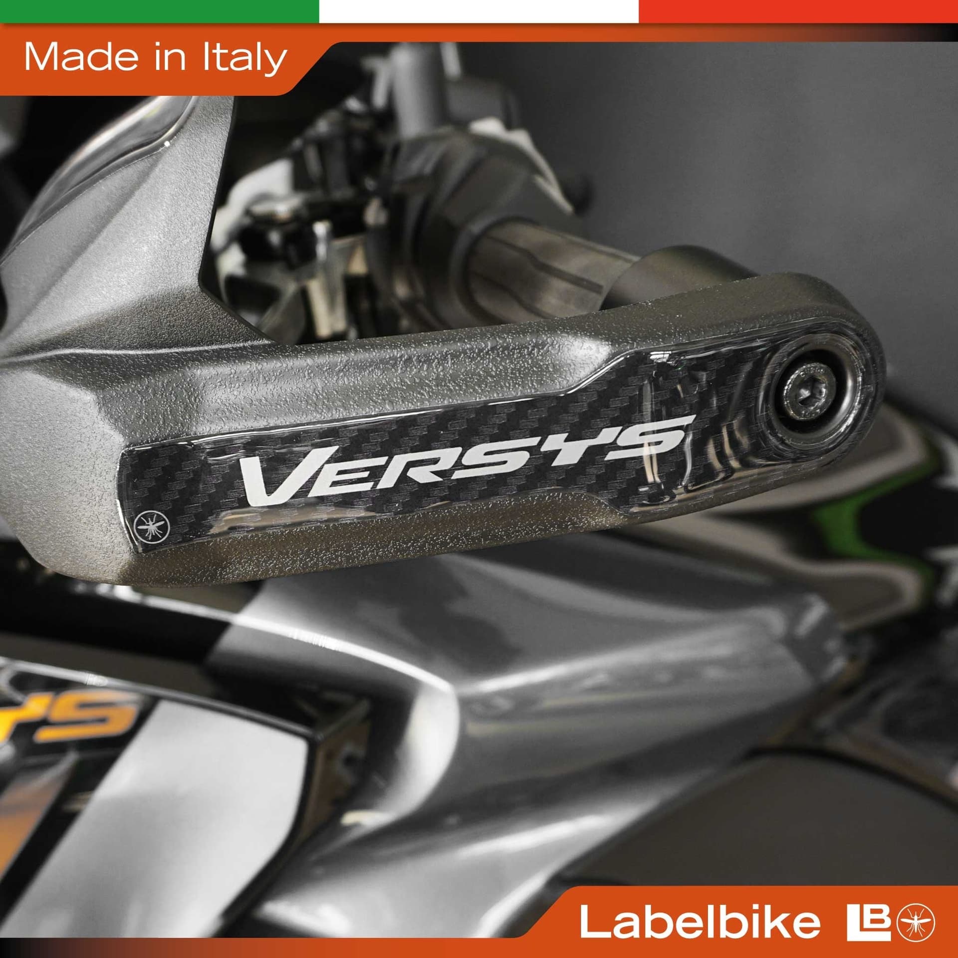 Adesivi 3D Protezioni Paramani moto compatibili con Kawasaki Versys 1100 2025-26 - 9