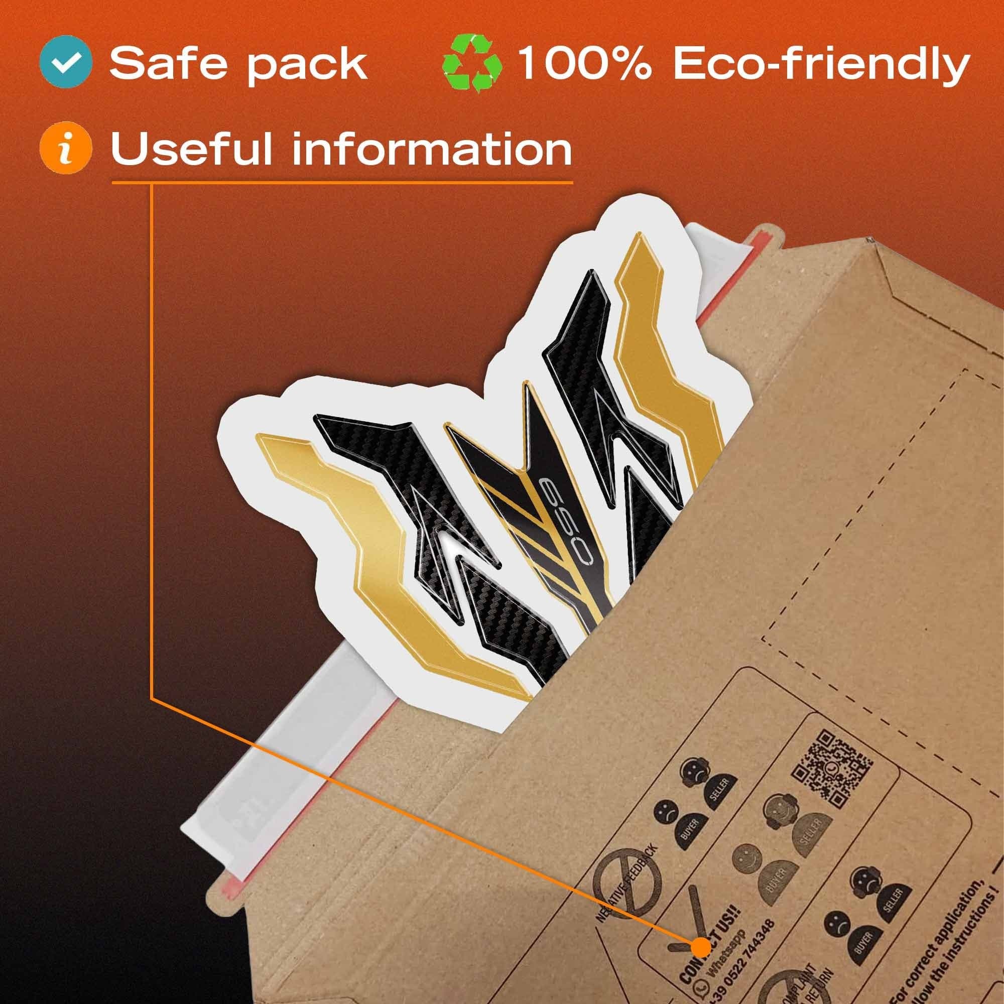 Adesivo 3D Protezione Paraserbatoio moto compatibile con Kawasaki Z650 2024-2026 - 6
