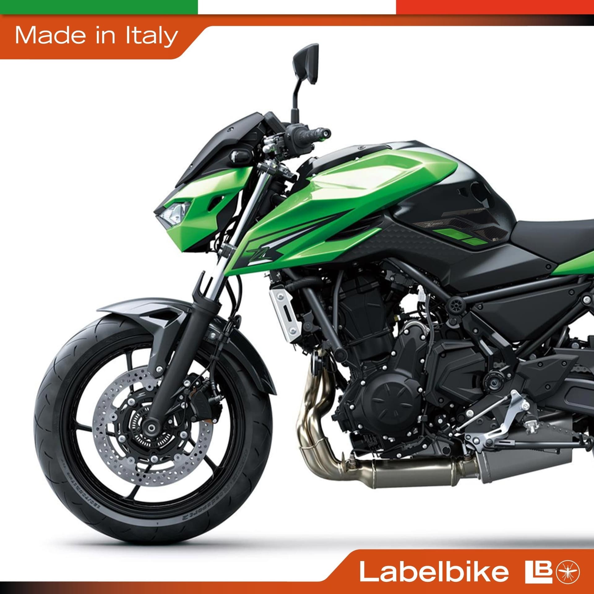 Protezioni 3D Laterali Serbatoio moto compatibili con Kawasaki Z650 2024-2026 - 9