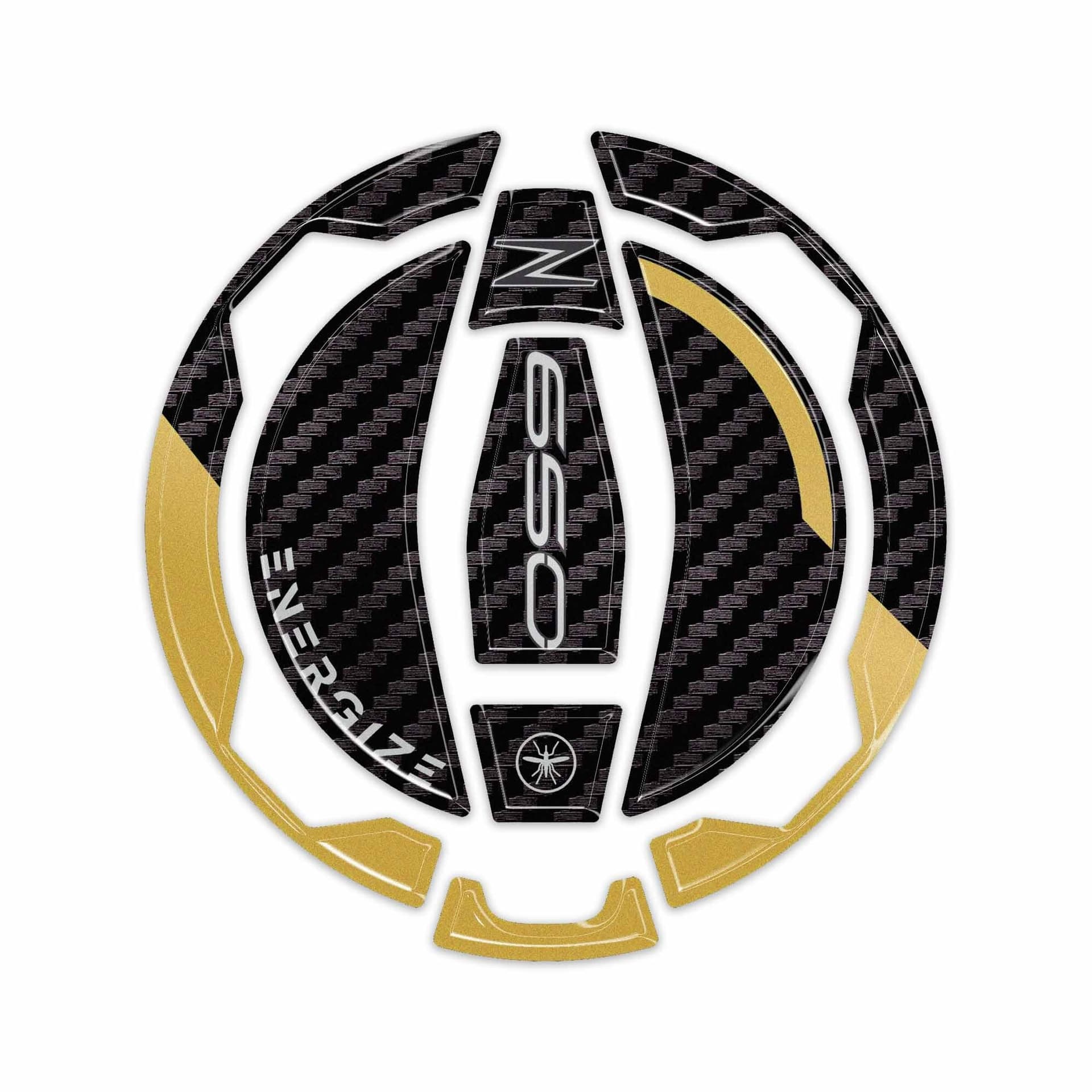 Adesivo Protezione Tappo Serbatoio moto compatibile con Kawasaki Z650 2025-2026 - 2